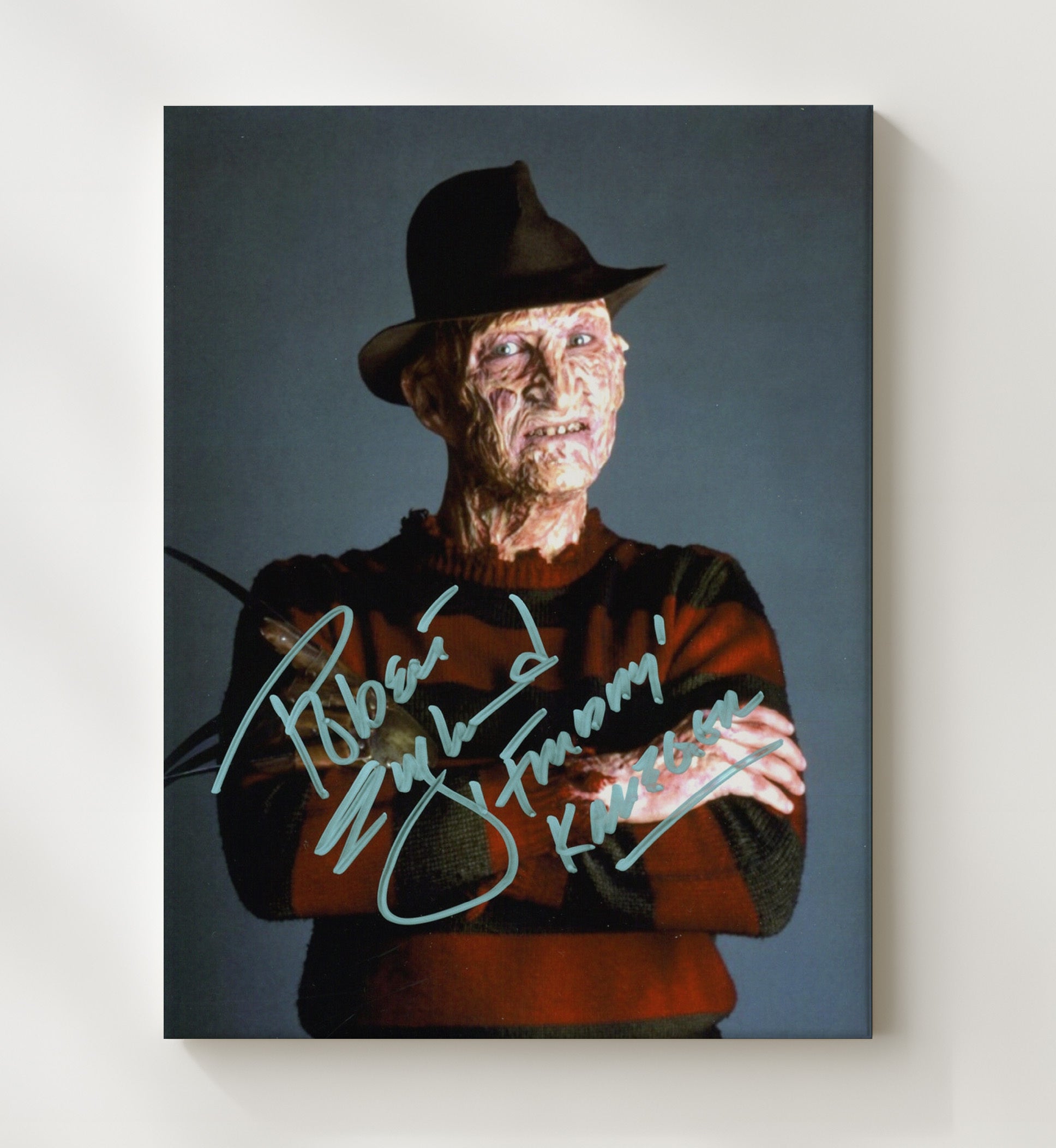 Robert Englund - Freddy Krueger Vintage Movie Wall Art - 20x24 Canvas movie decor