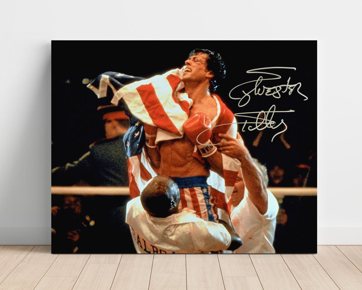 Rocky - Sylvester Stallone - Rocky - Stars and Stripes Victory movie wall art 16x20 Unframed Print
