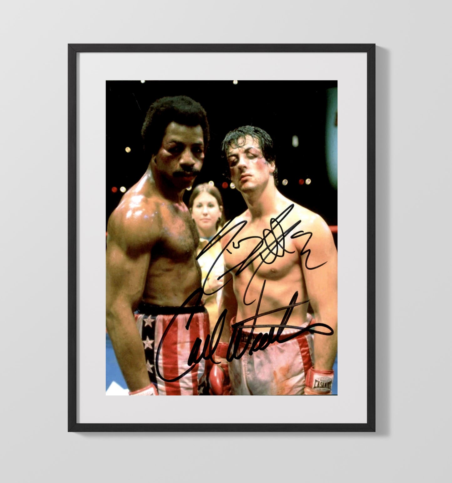 Rocky Cast - Ringside Glory movie wall art 16x20 Gallery Frame