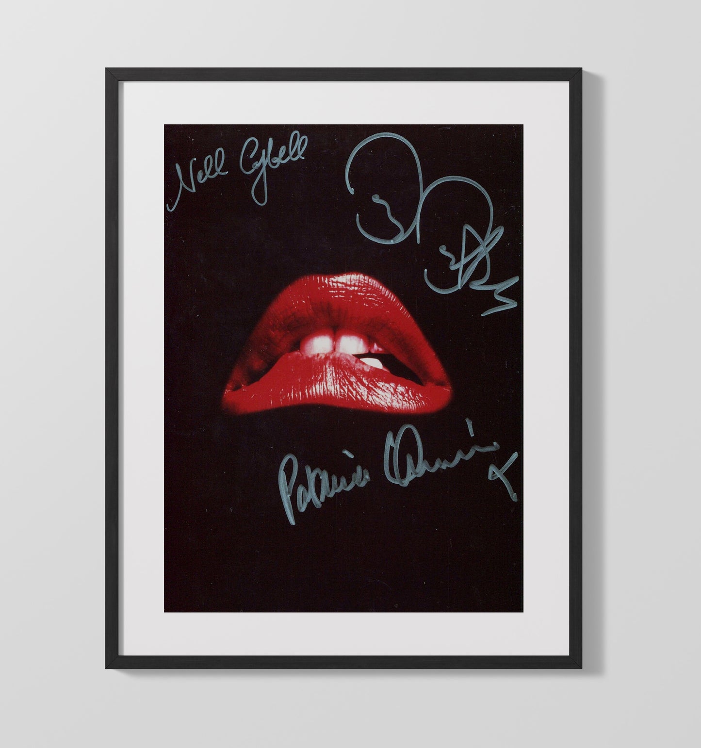 Rocky Horror - Red Lips of Madness Vintage Movie Wall Art - 16x20 Gallery Frame movie decor