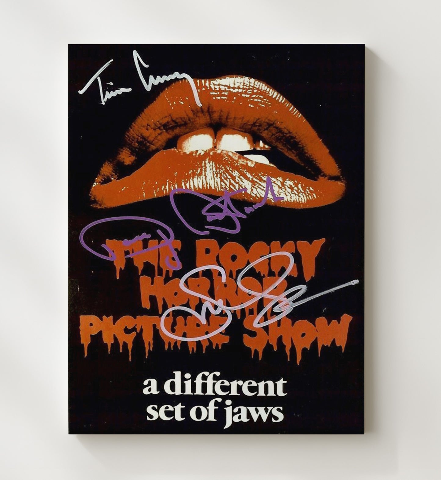 Rocky Horror Picture Show Cast - Lips and Legends movie wall art 20x24 Canvas
