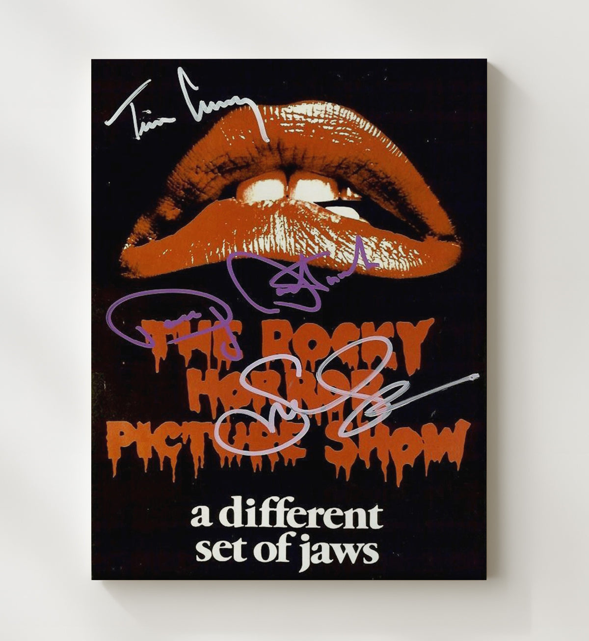 Rocky Horror Picture Show Cast - Lips and Legends movie wall art 20x24 Canvas