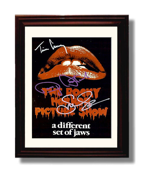 Rocky Horror Picture Show Cast - Lips and Legends movie wall art 8x10 Beveled Frame