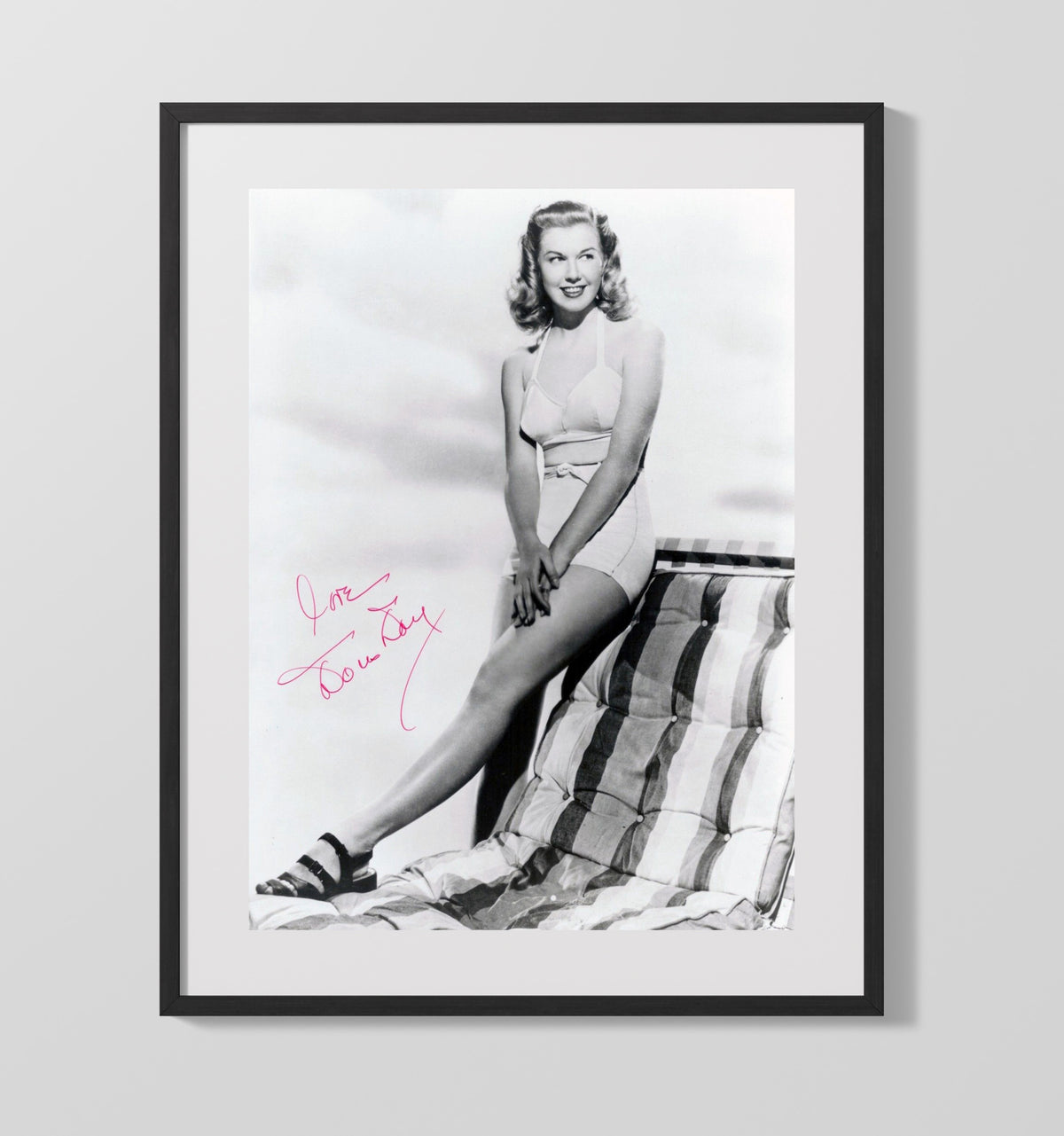 Romance on the High Seas - Doris Day - Georgia Garrett - Classic Hollywood Glamour movie wall art 16x20 Gallery Frame