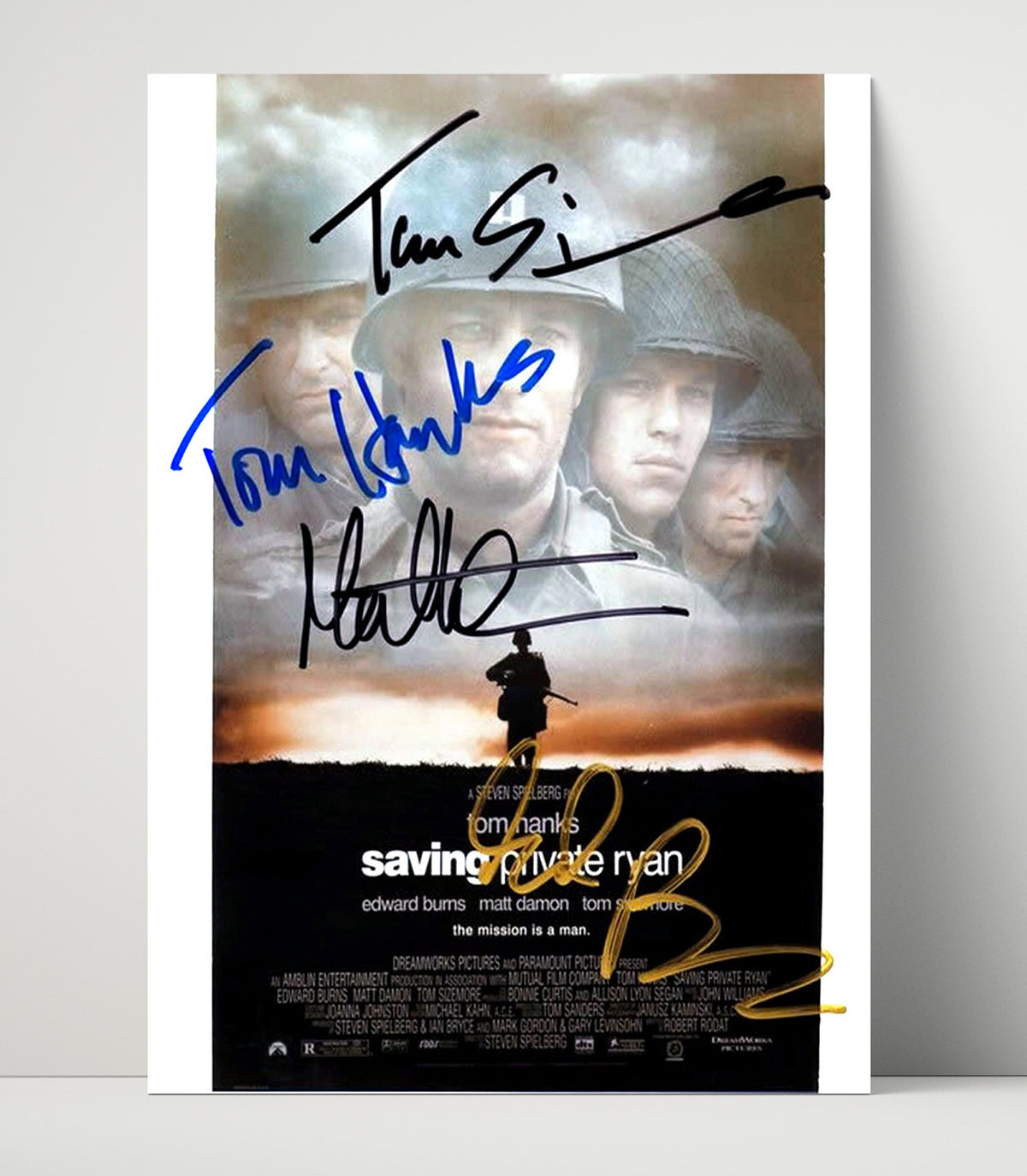 Saving Private Ryan - Ensemble Cast Wartime Brotherhood Photograph movie wall art 16x20 Unframed Print