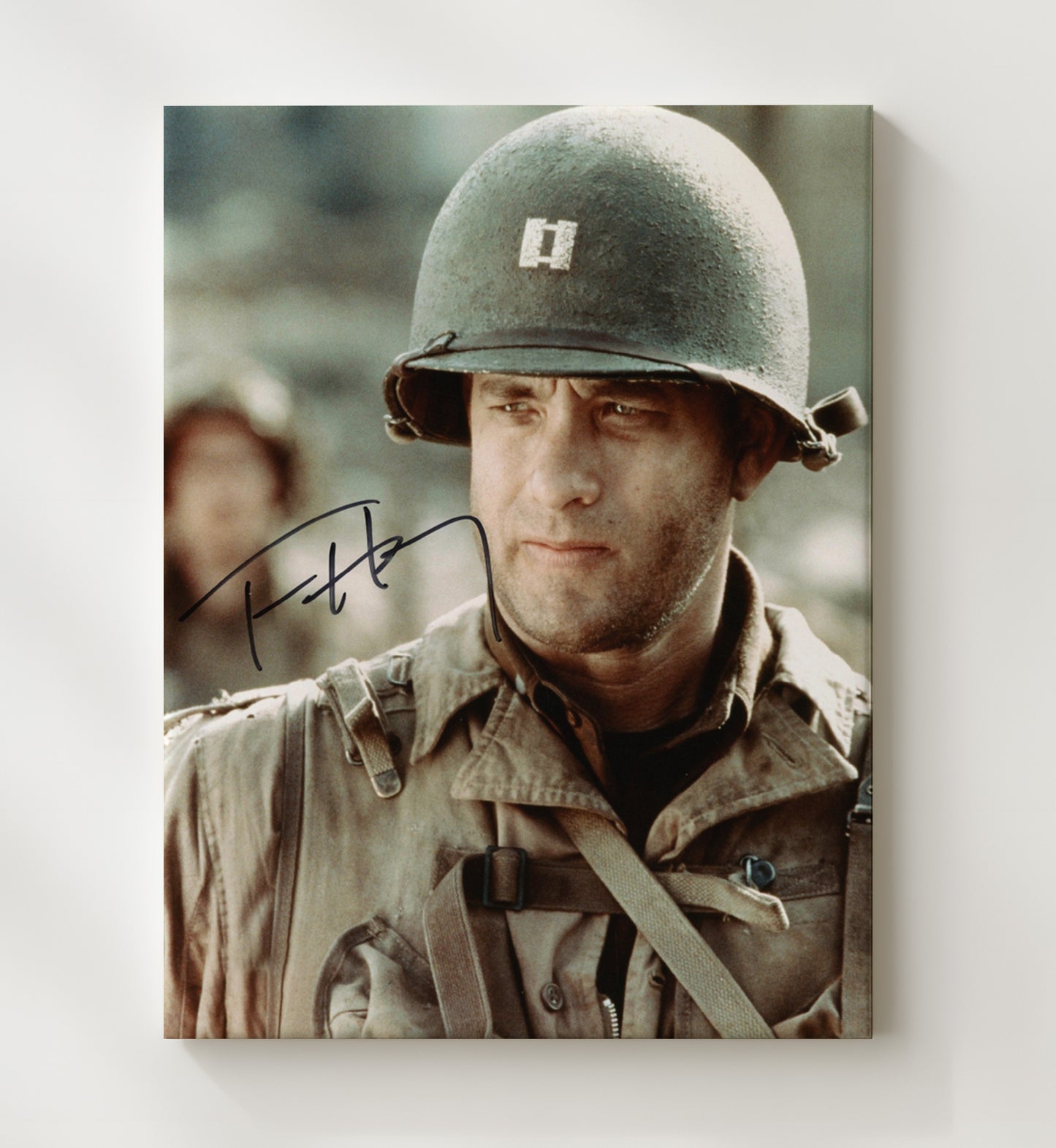 Saving Private Ryan - Tom Hanks - Captain Miller - Battlefield Resolve Close-Up movie wall art 20x24 Canvas