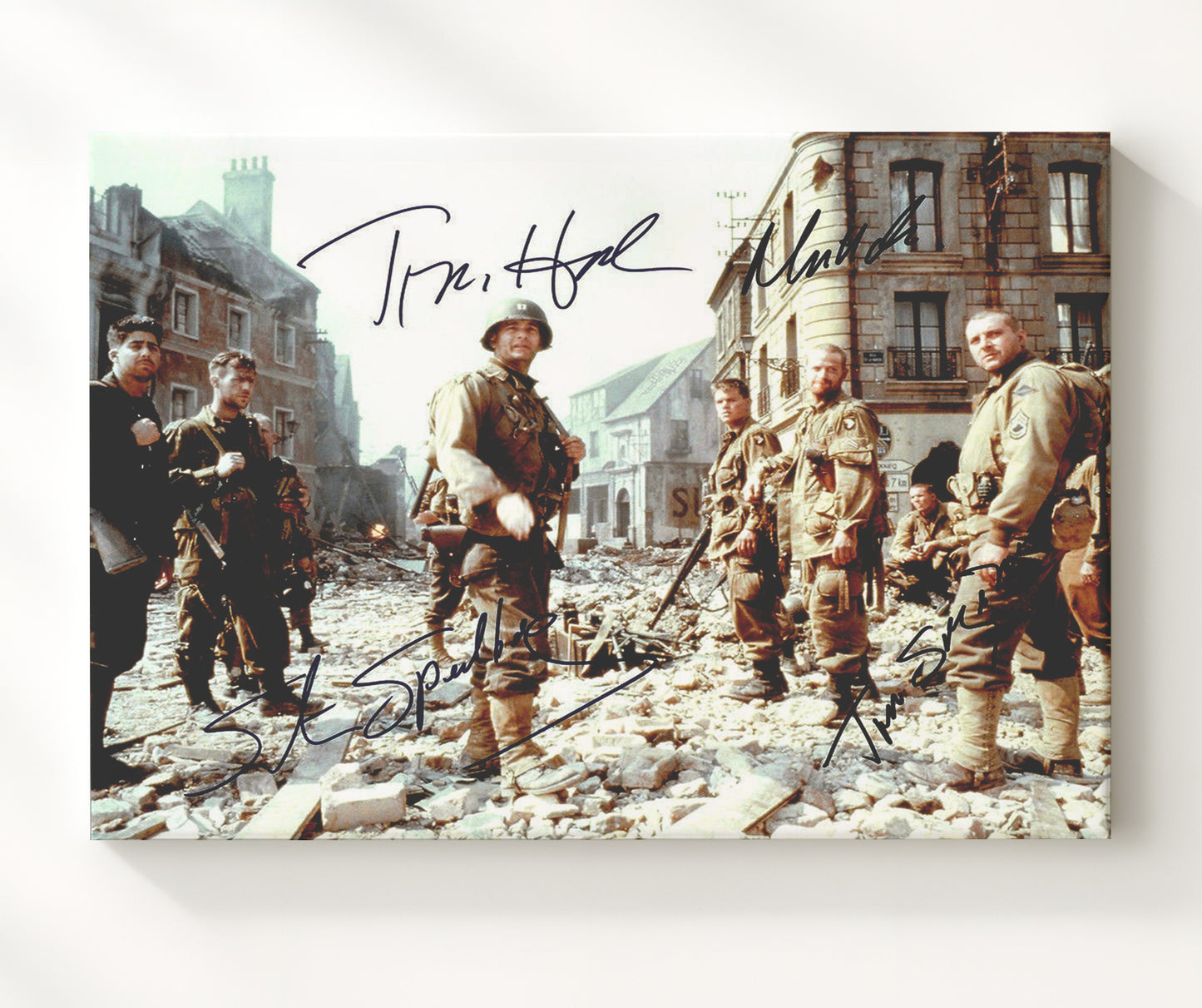 Saving Private Ryan - Tom Hanks - Miller - Band of Brothers Resolve movie wall art 20x24 Canvas