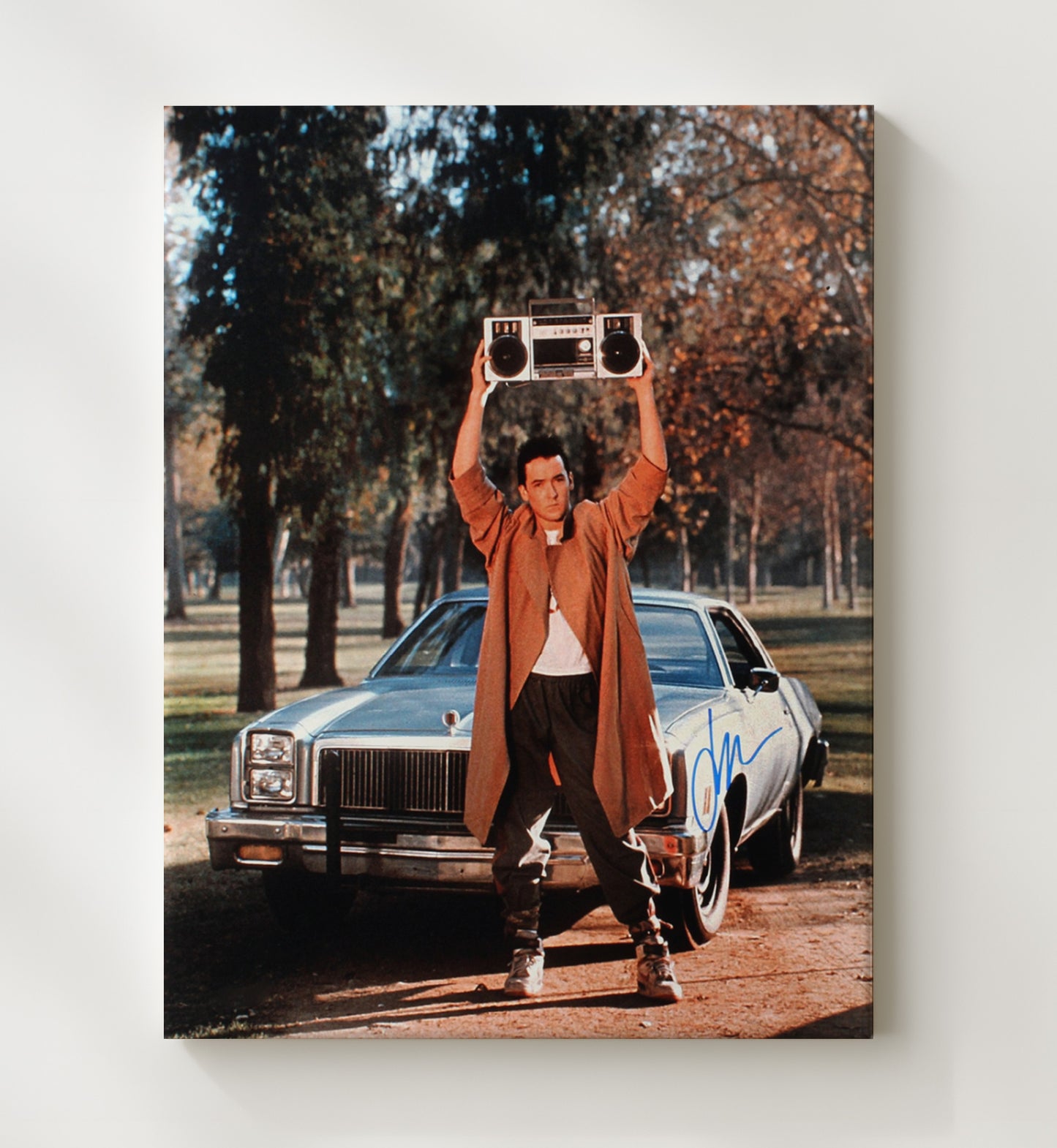 Say Anything - John Cusack Boombox Serenade Scene Vintage Movie Wall Art - 20x24 Canvas movie decor