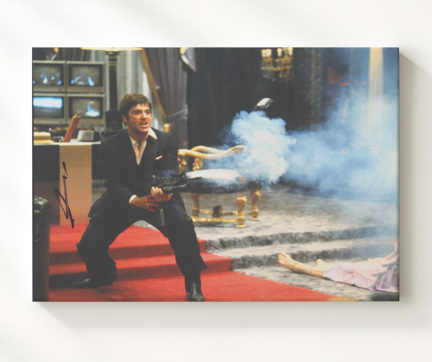 Scarface - Al Pacino - Tony - King of Cocaine Fury movie wall art 20x24 Canvas