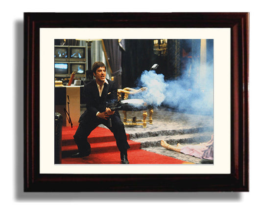 Scarface - Al Pacino - Tony - King of Cocaine Fury movie wall art 8x10 Beveled Frame