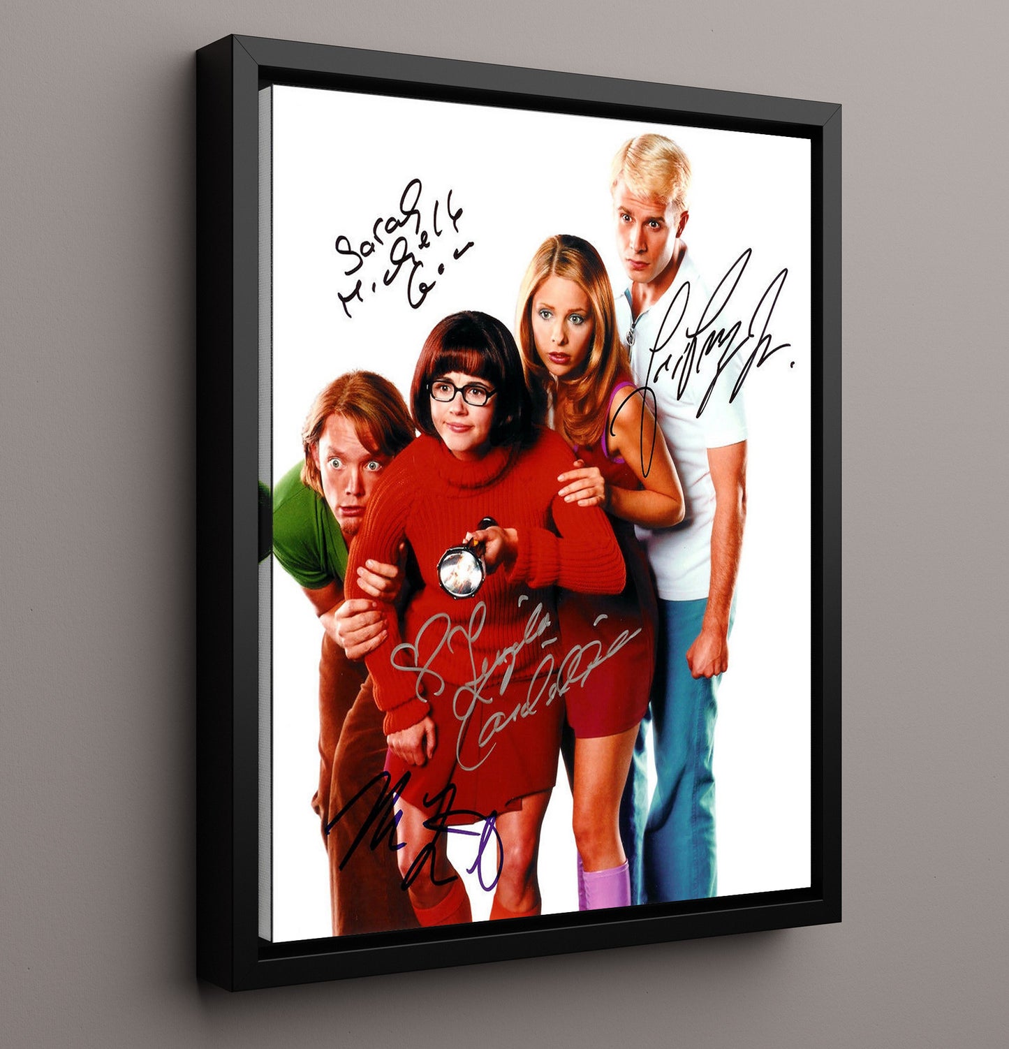 Scooby Doo Cast - Mystery Squad movie wall art 16x20 Framed Canvas