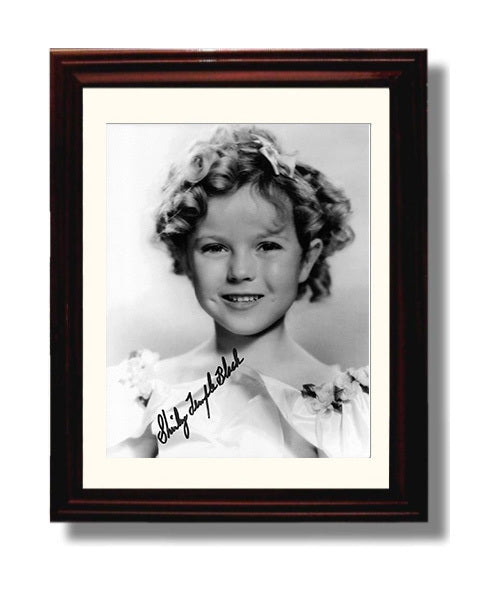 Shirley Temple - Shirley Temple - Child Star Classic Studio Photograph - Vertical.jpg movie wall art 8x10 Beveled Frame