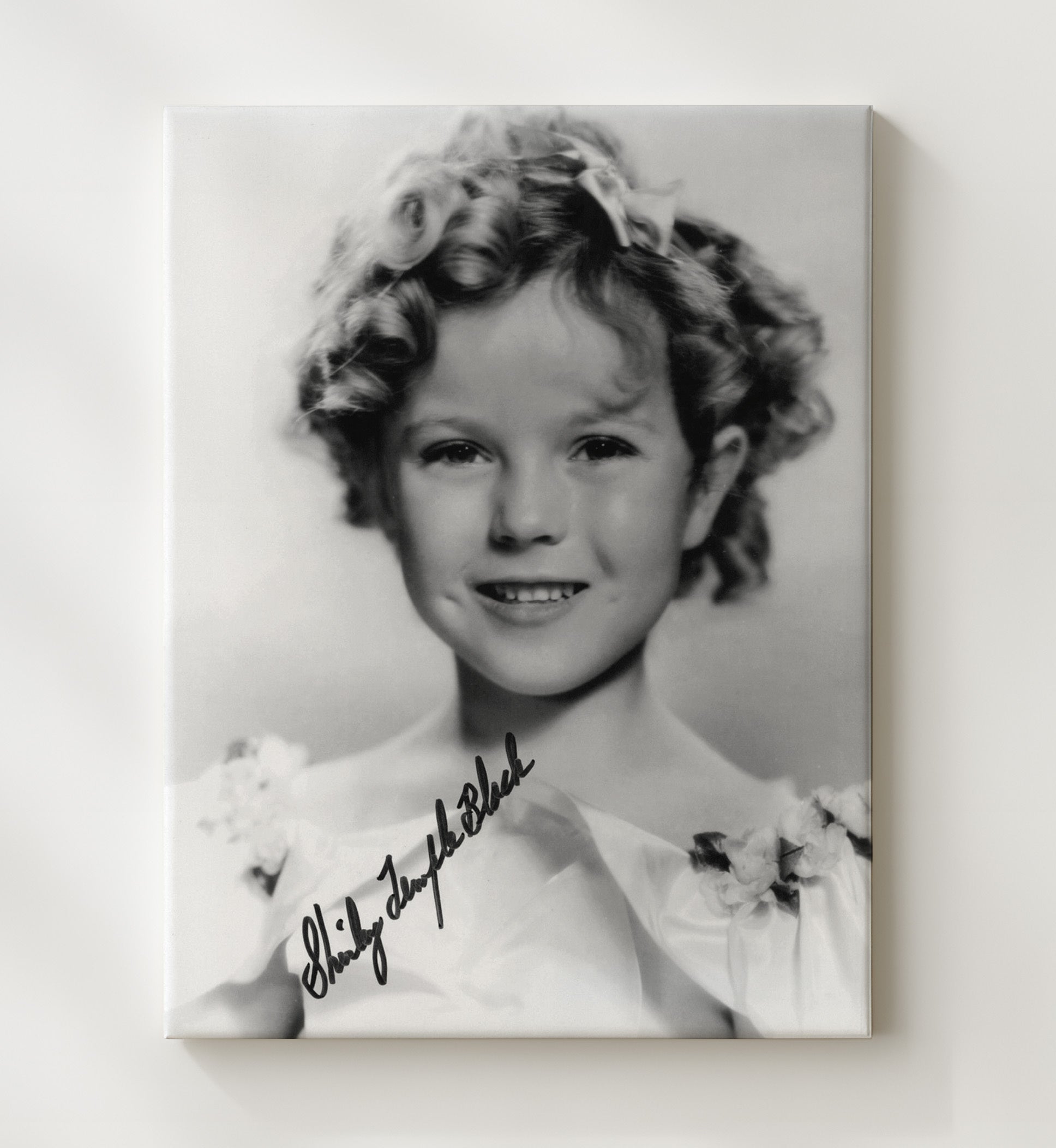 Shirley Temple - Shirley Temple - Child Star Classic Studio Photograph - Vertical.jpg movie wall art 20x24 Canvas