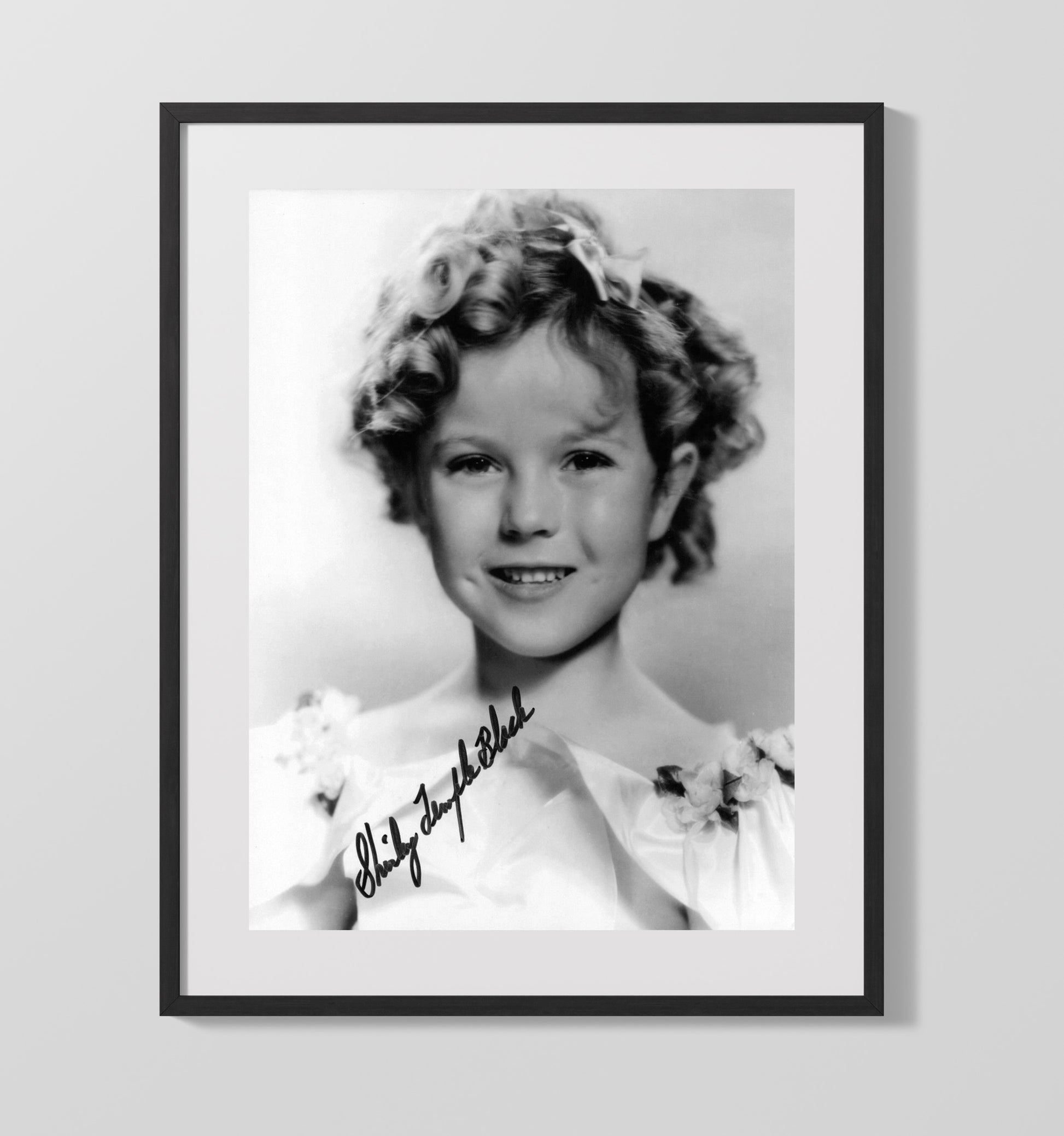 Shirley Temple - Shirley Temple - Child Star Classic Studio Photograph - Vertical.jpg movie wall art 16x20 Gallery Frame