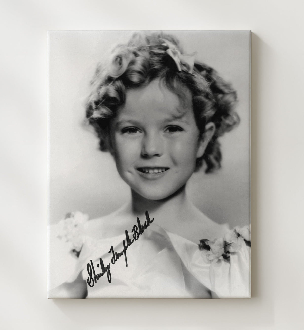 Shirley Temple - Shirley Temple - Child Star Classic Studio Photograph - Vertical.jpg movie wall art 8x10 Beveled Frame