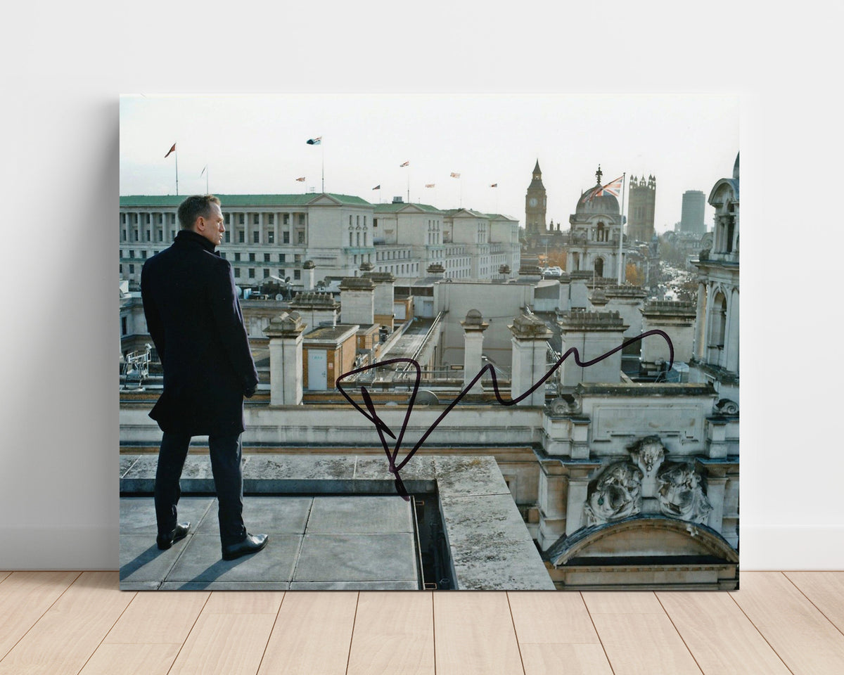 Skyfall - Daniel Craig - James Bond - Rooftop surveillance stance movie wall art 16x20 Unframed Print