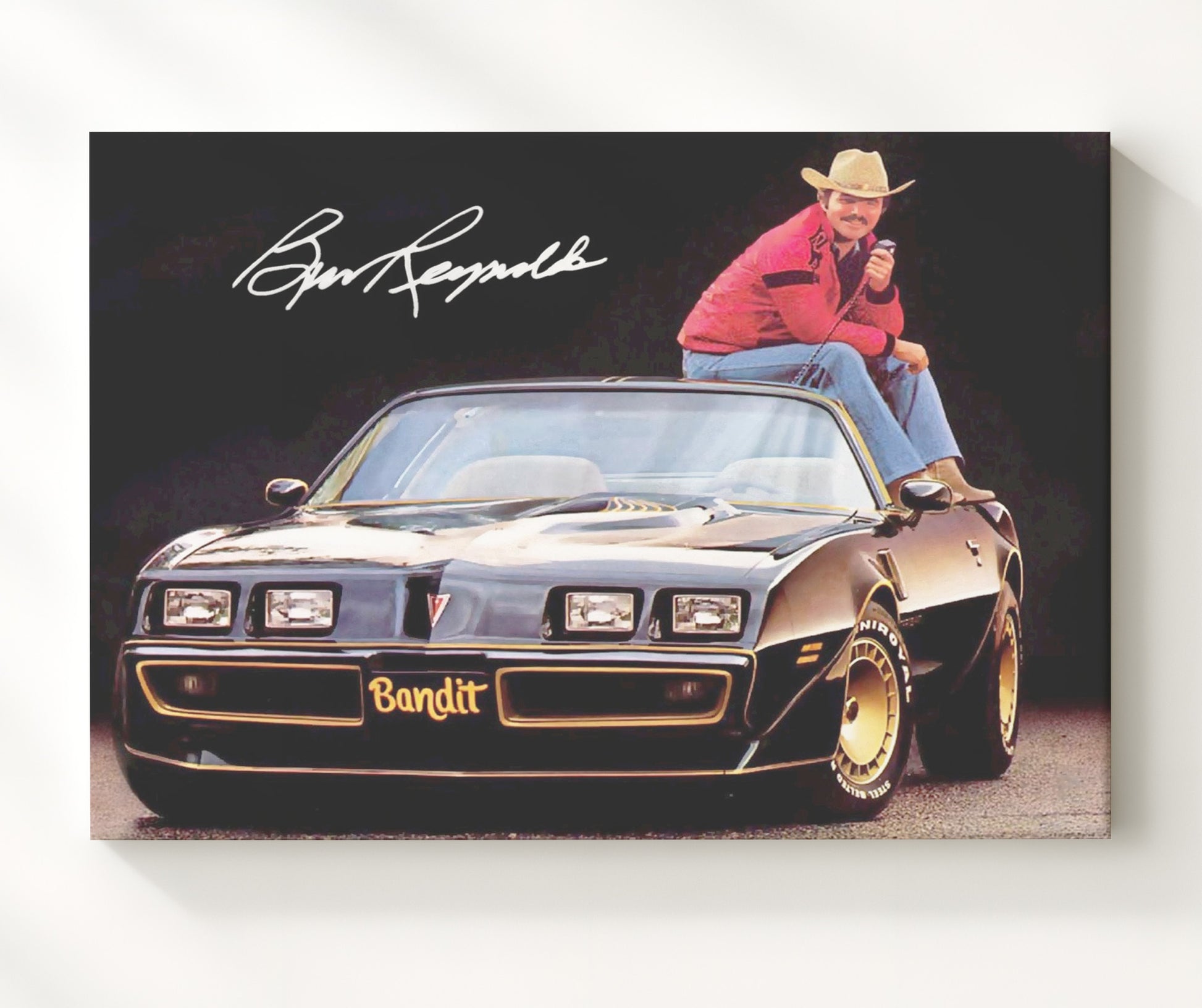 Smokey and the Bandit - Burt Reynolds - Bandit - CB radio grin Vintage Movie Wall Art - 20x24 Canvas movie decor