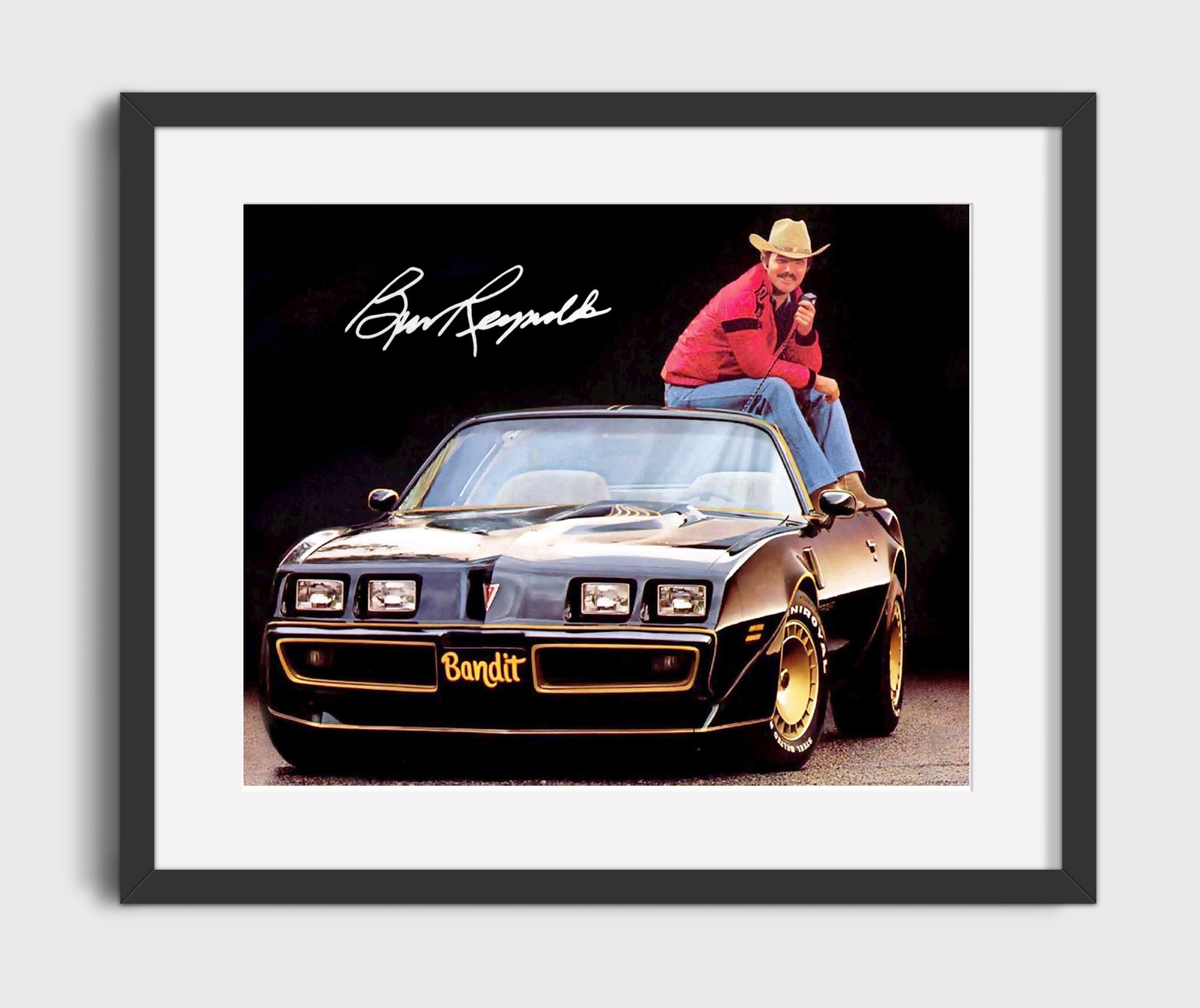Smokey and the Bandit - Burt Reynolds - Bandit - CB radio grin movie wall art 16x20 Gallery Frame