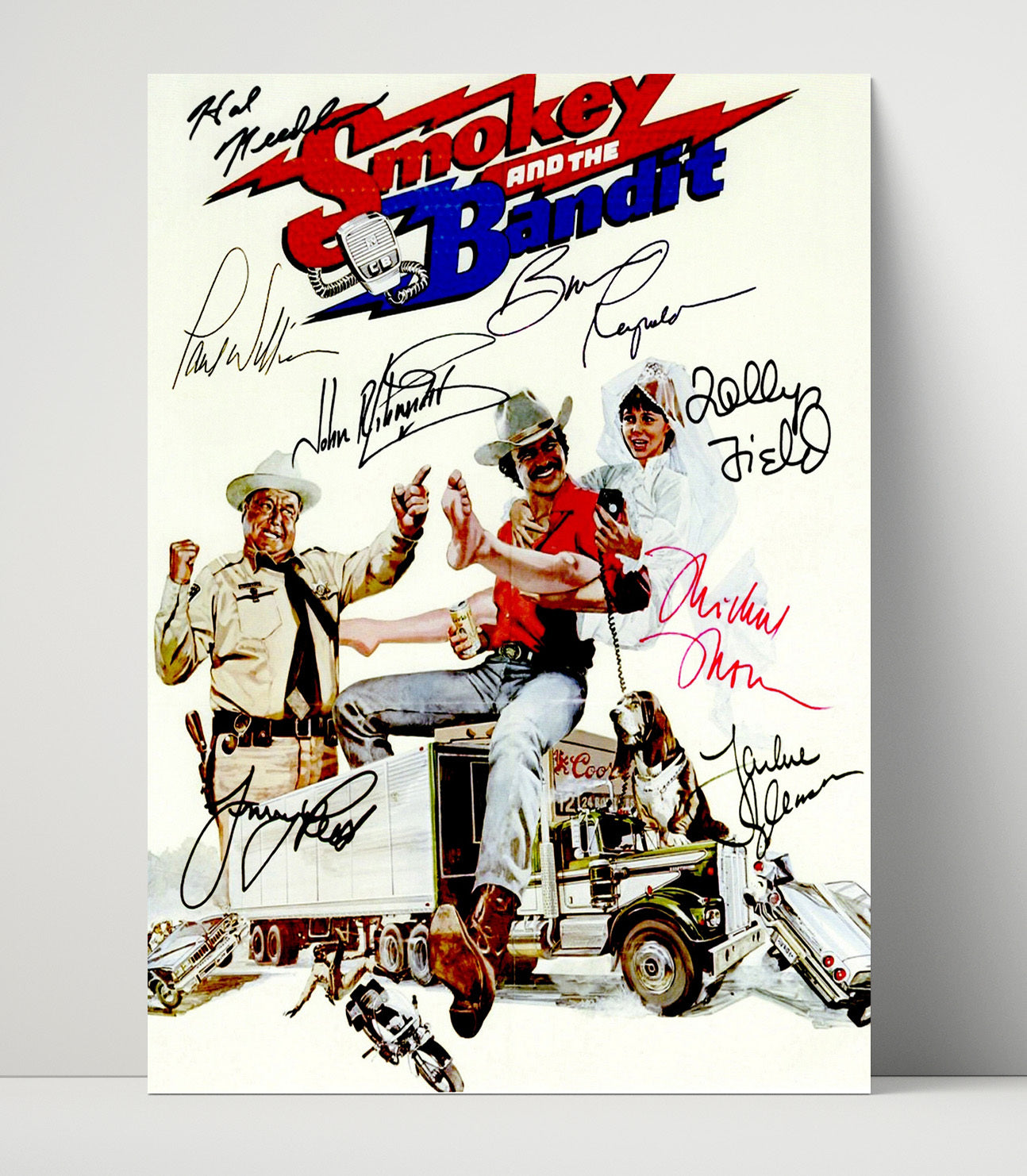 Smokey and the Bandit - Signed Poster movie wall art 16x20 Unframed Print
