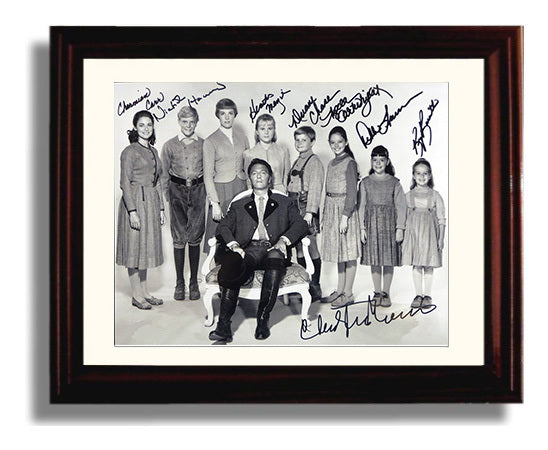 Sound of Music - Julie Andrews - Maria - Hills Are Alive Energy Vintage Movie Wall Art - 8x10 Beveled Frame movie decor