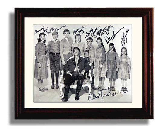 Sound of Music - Julie Andrews - Maria - Hills Are Alive Energy movie wall art 8x10 Beveled Frame
