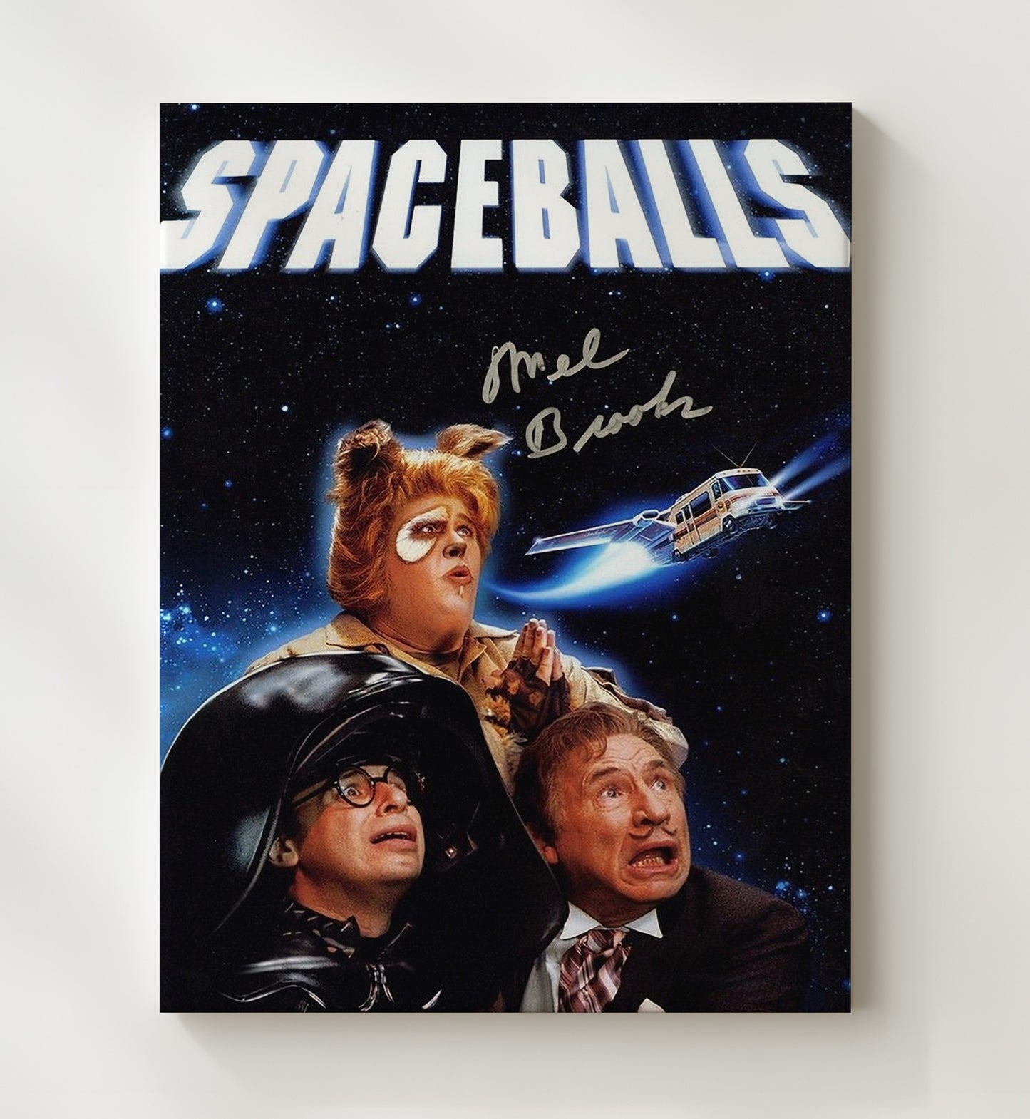 Spaceballs - Ensemble Cast Comic Space Panic movie wall art 20x24 Canvas