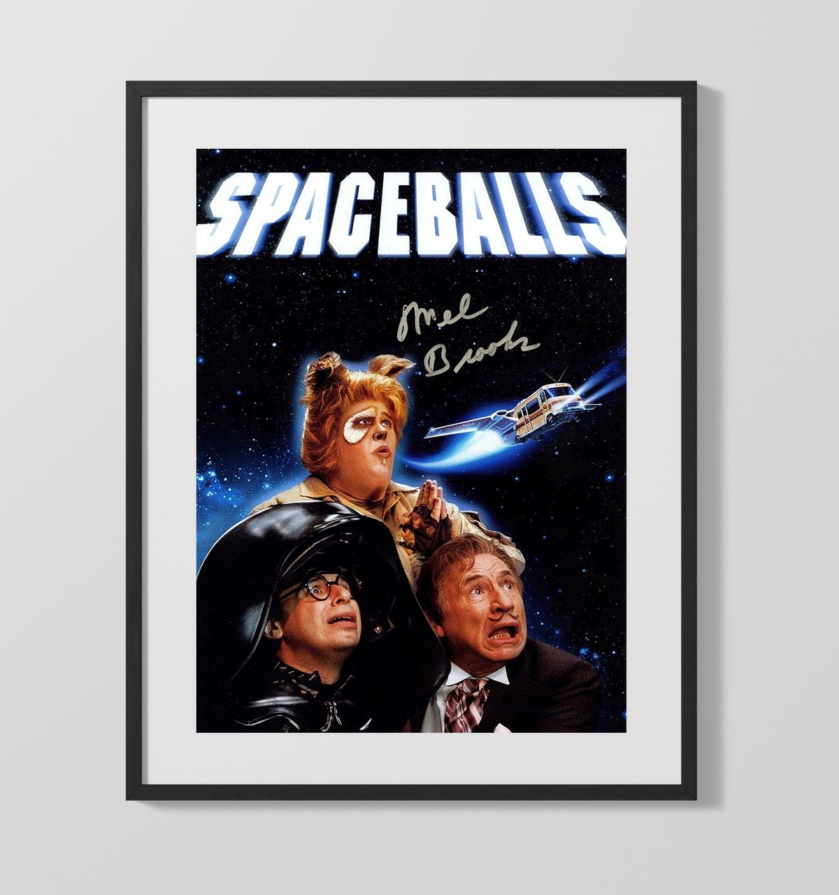 Spaceballs - Ensemble Cast Comic Space Panic movie wall art 16x20 Gallery Frame