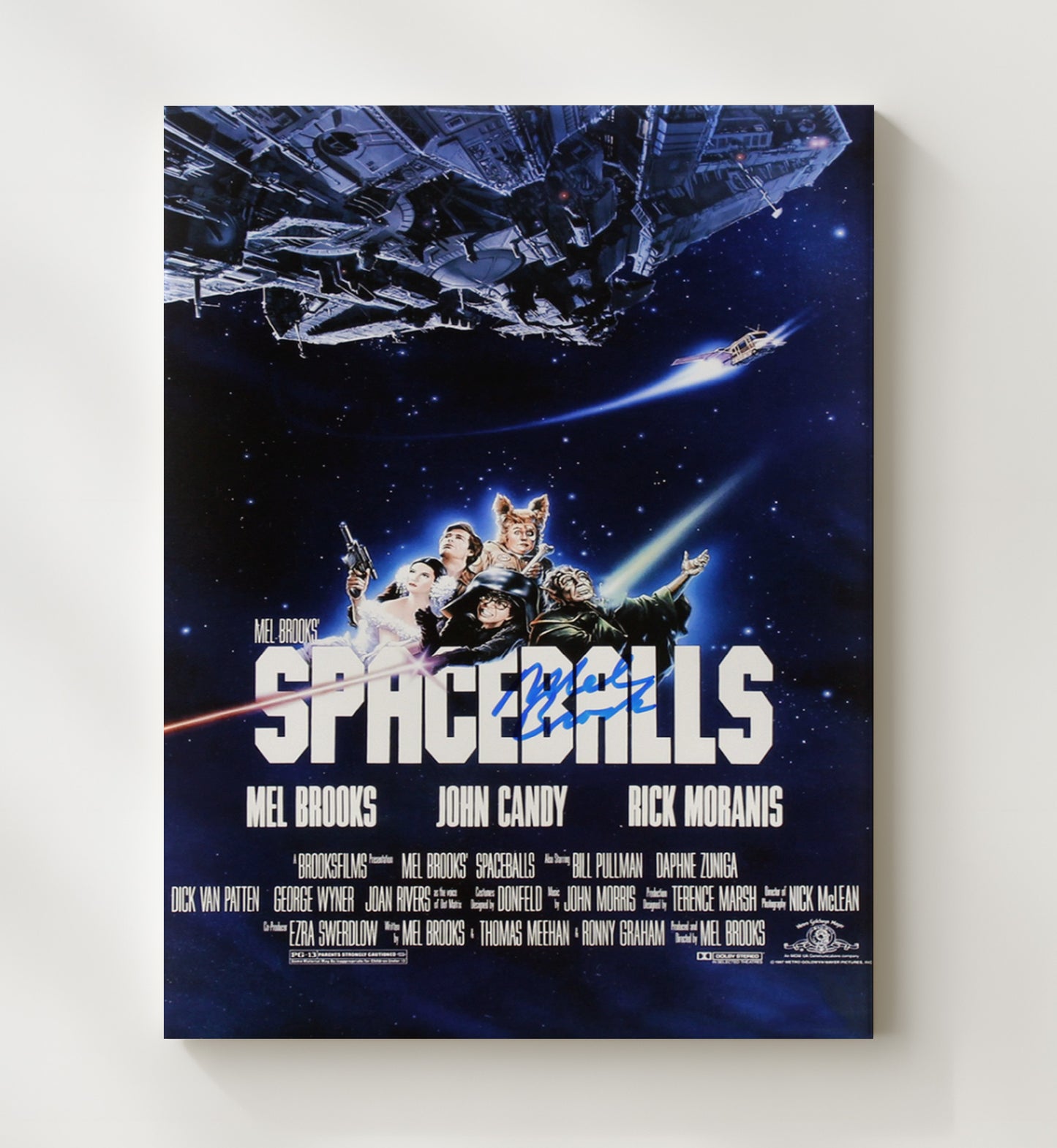 Spaceballs - Mel Brooks Yogurt Galactic Comedy Master Vintage Movie Wall Art - 20x24 Canvas movie decor