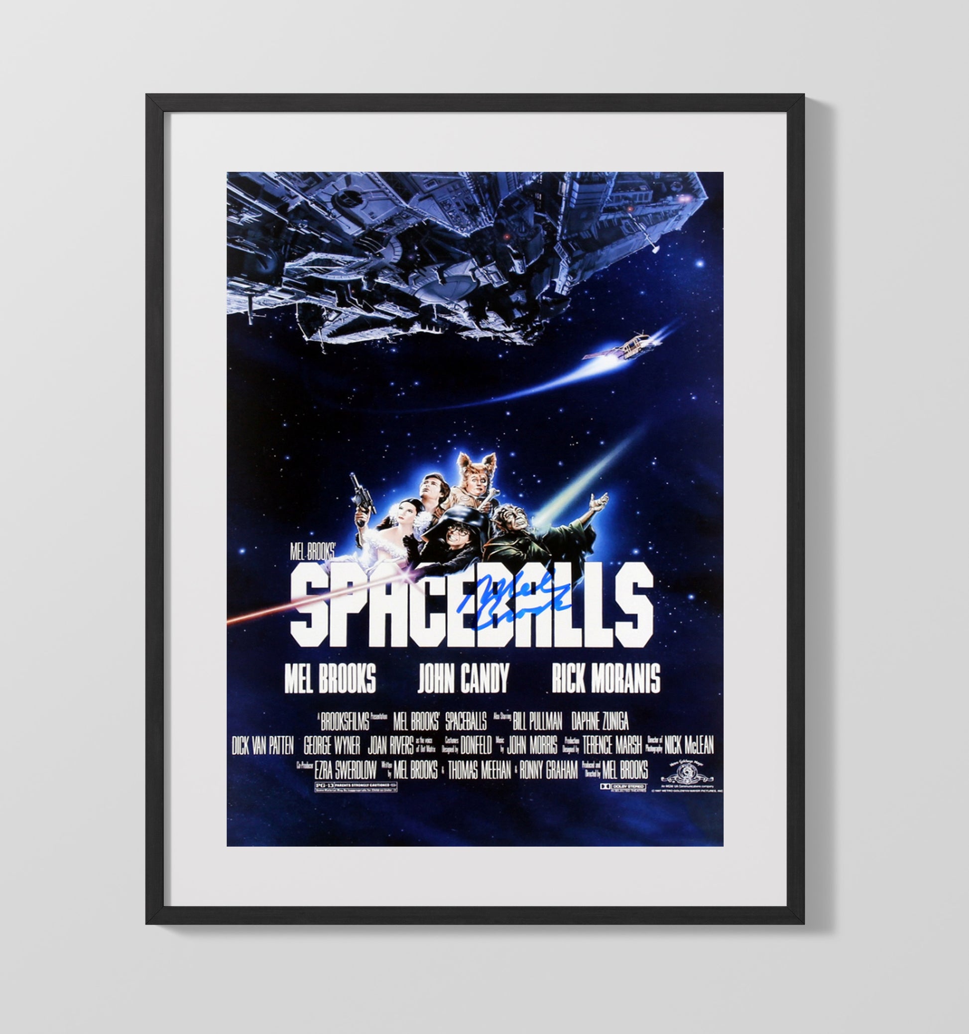 Spaceballs - Mel Brooks Yogurt Galactic Comedy Master movie wall art 16x20 Gallery Frame
