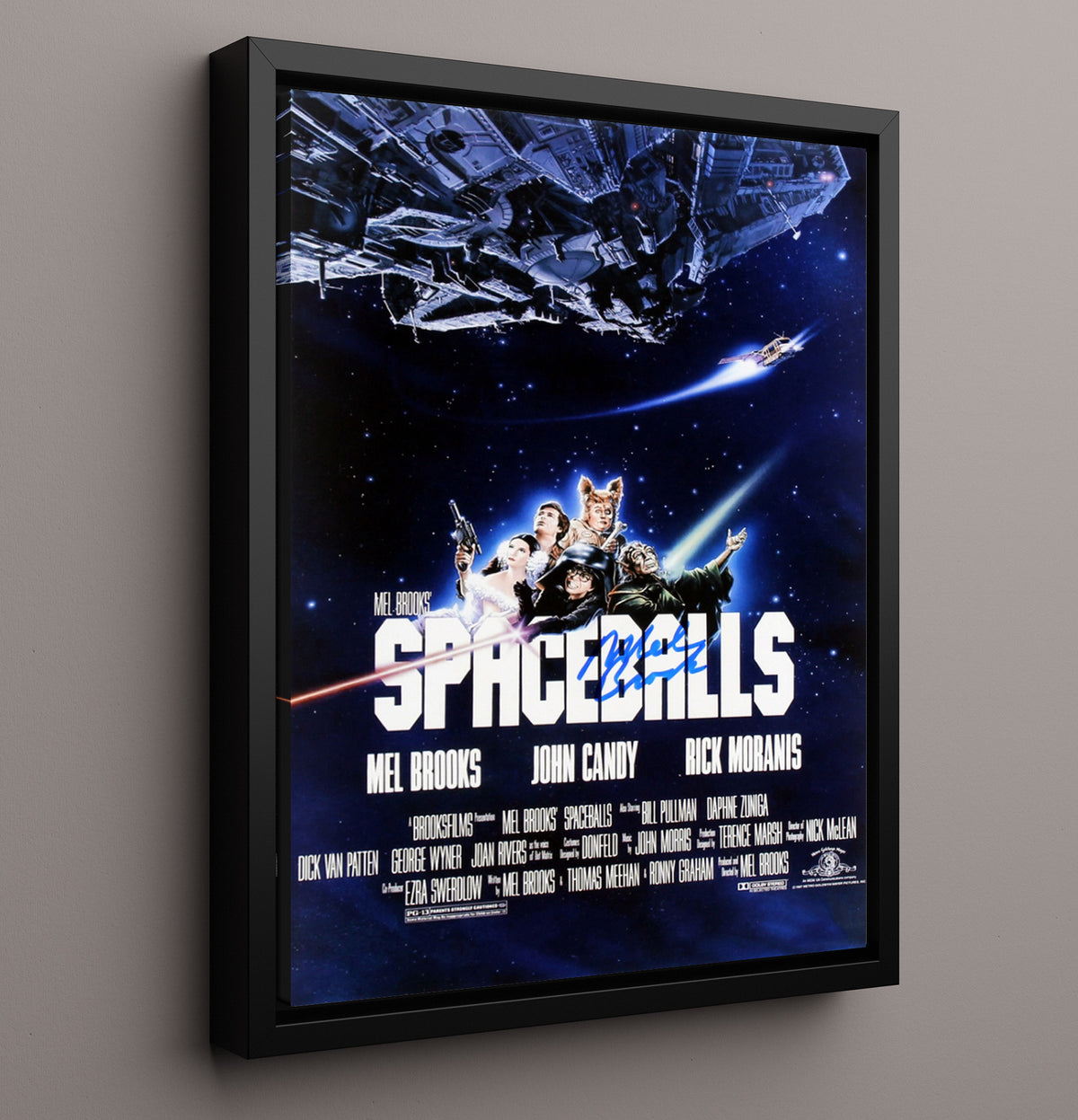 Spaceballs - Mel Brooks Yogurt Galactic Comedy Master movie wall art 16x20 Framed Canvas