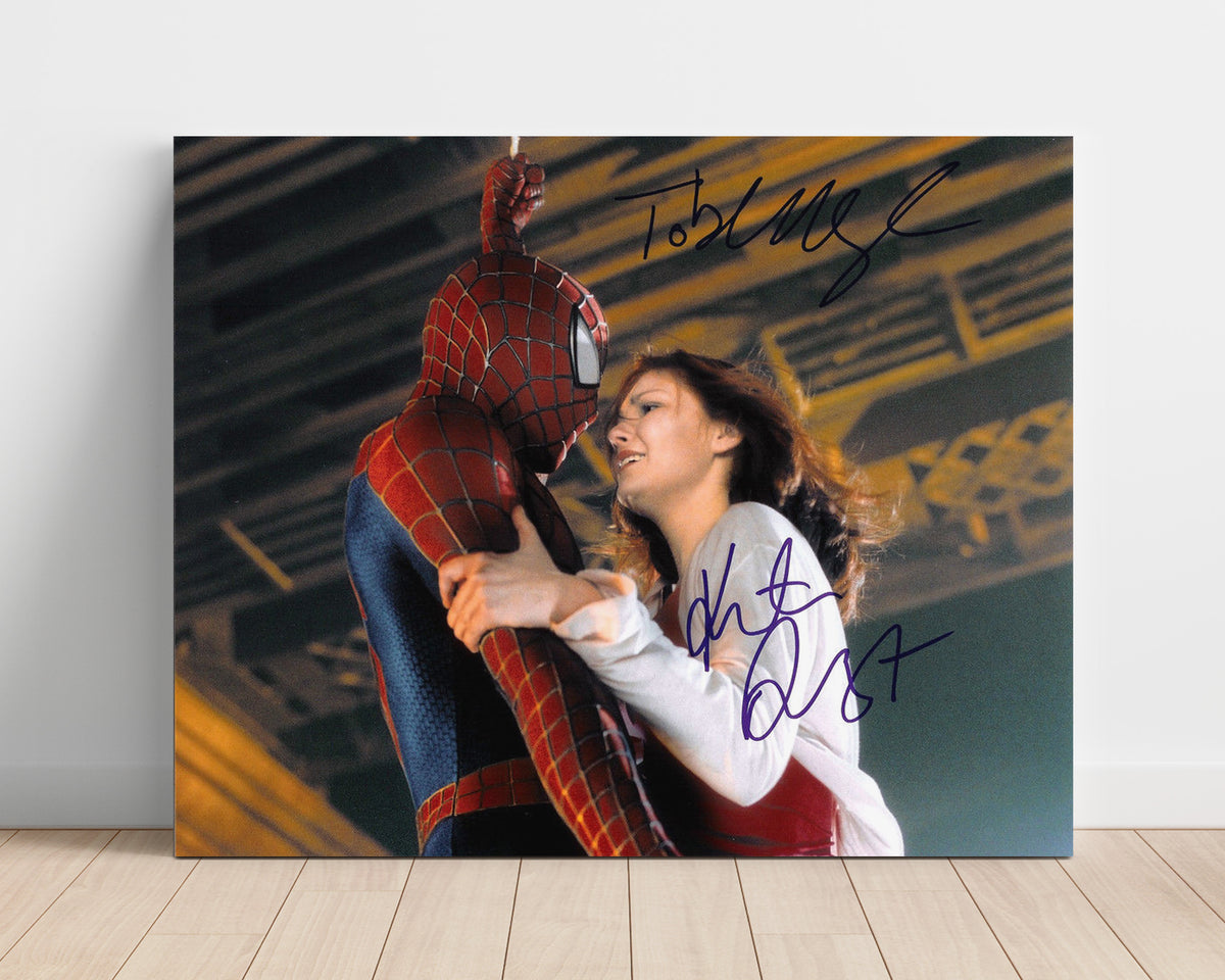 Spider-Man - Tobey Maguire - Peter - and Kirsten Dunst - MJ - Upside Down Kiss Moment movie wall art 16x20 Unframed Print