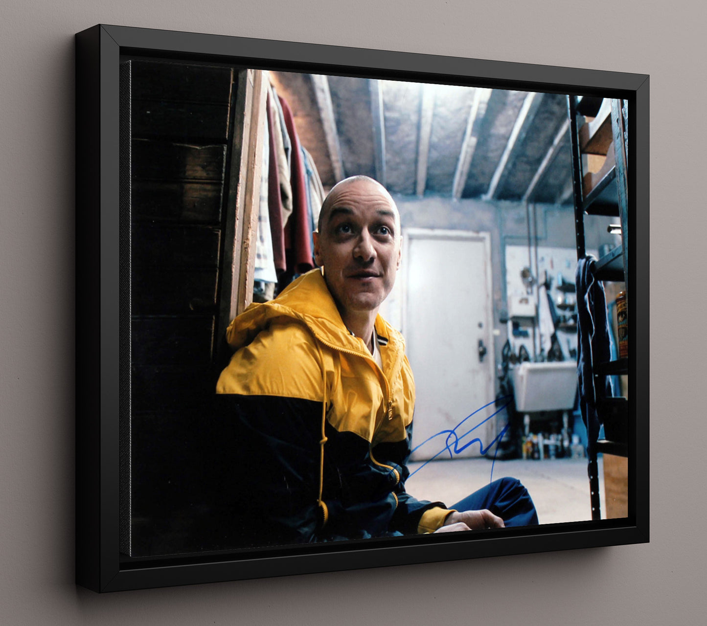 Split - James McAvoy - Kevin Wendell Crumb - Fractured identity tension Vintage Movie Wall Art - 16x20 Framed Canvas movie decor