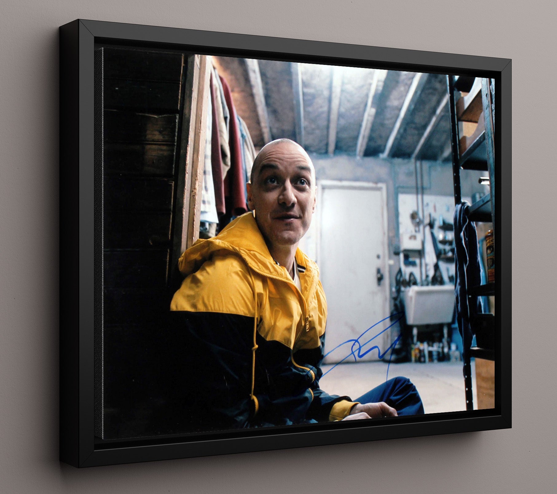 Split - James McAvoy - Kevin Wendell Crumb - Fractured identity tension Vintage Movie Wall Art - 16x20 Framed Canvas movie decor