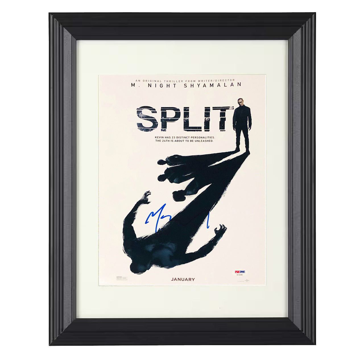 Split – M Night Shyamalan Thriller Artwork – 8x10 black beveled framed movie wall art