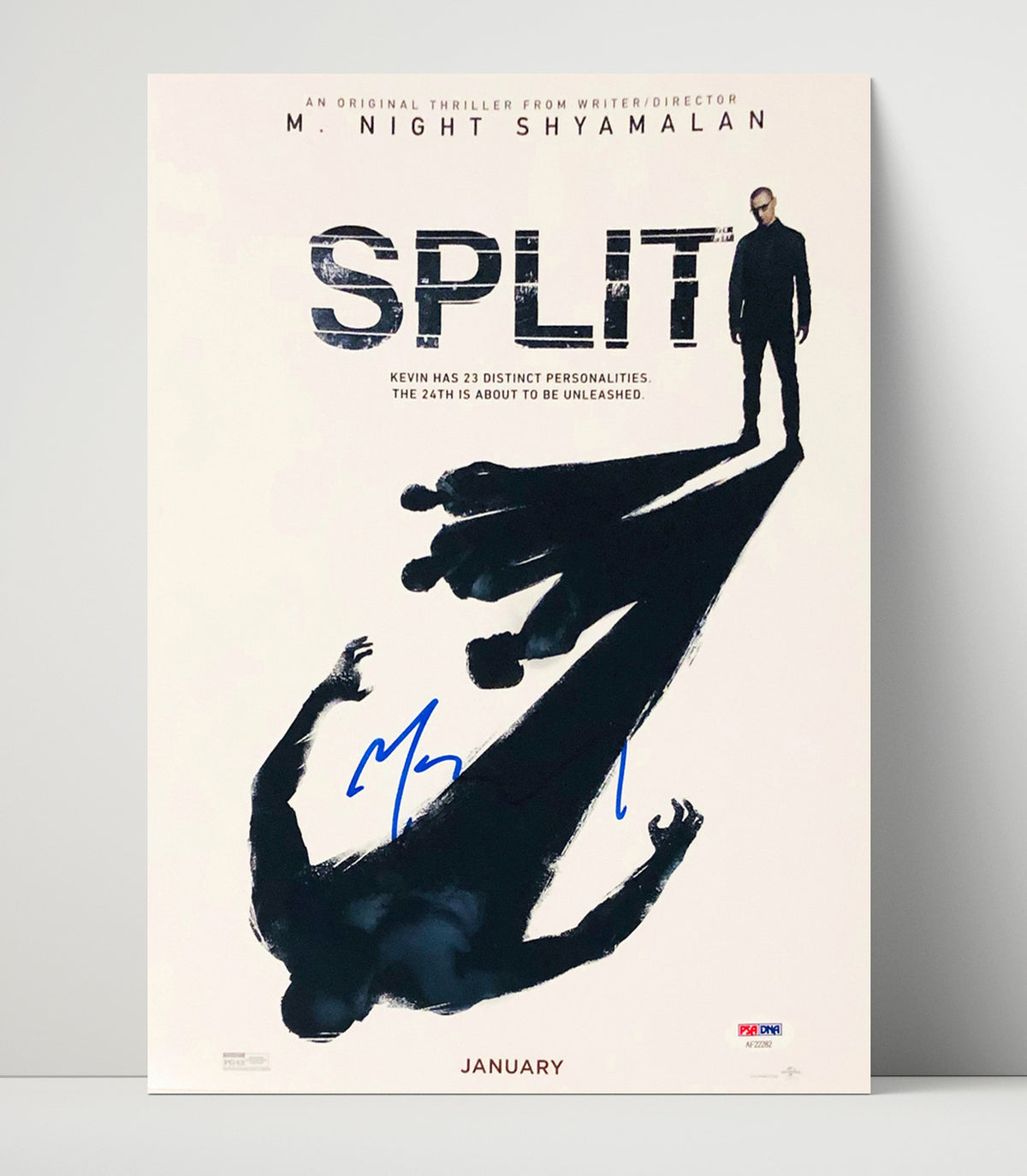 Split - M Night Shyamalan Thriller Poster Signed movie wall art 16x20 Unframed Print