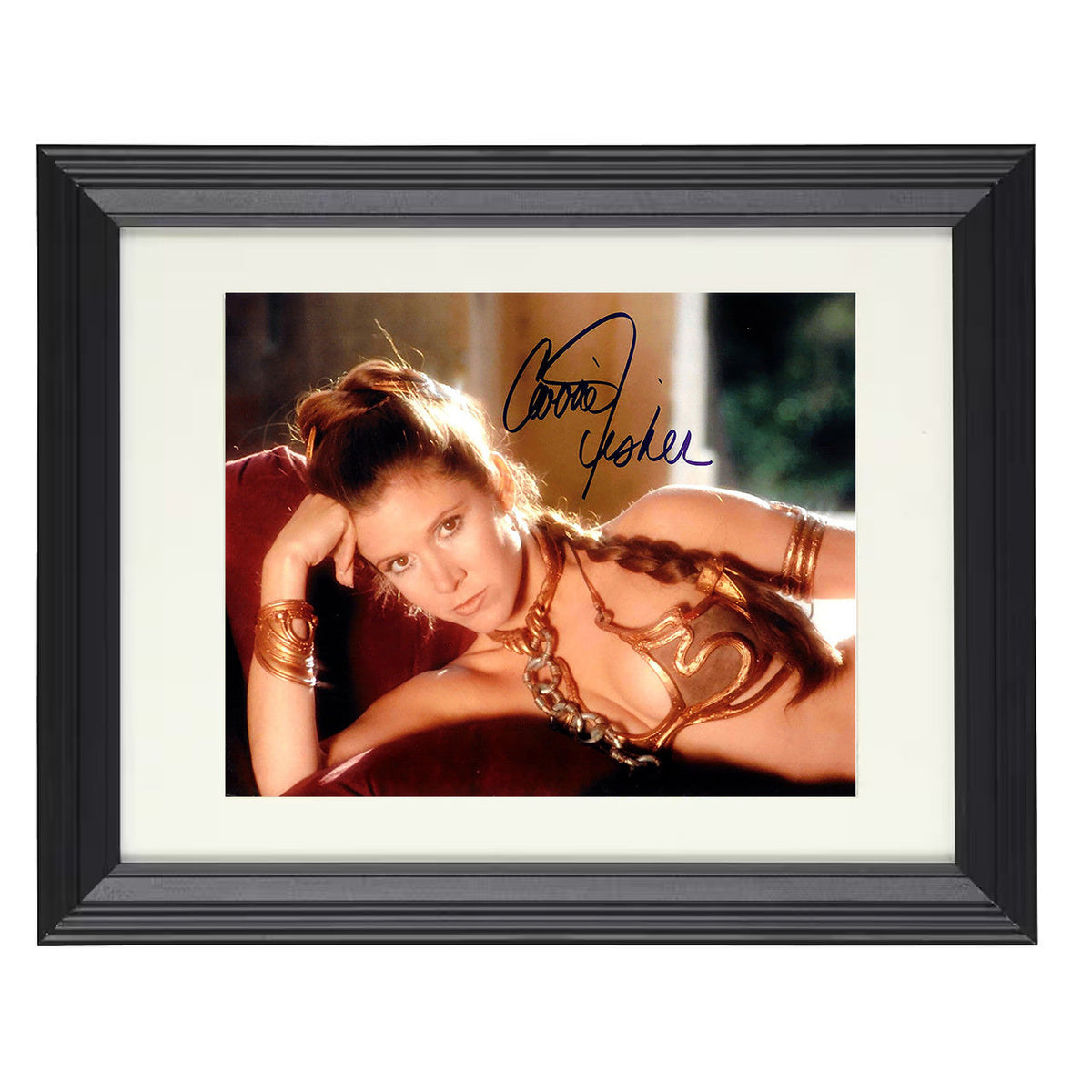 Star Wars - Carrie Fisher - Princess Leia - Blaster ready defiance movie wall art 16x20 Unframed Print