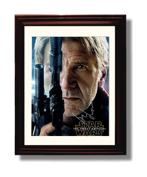 Star Wars - Harrison Ford - Han Solo - Blaster-Wielding Smuggler movie wall art 8x10 Beveled Frame