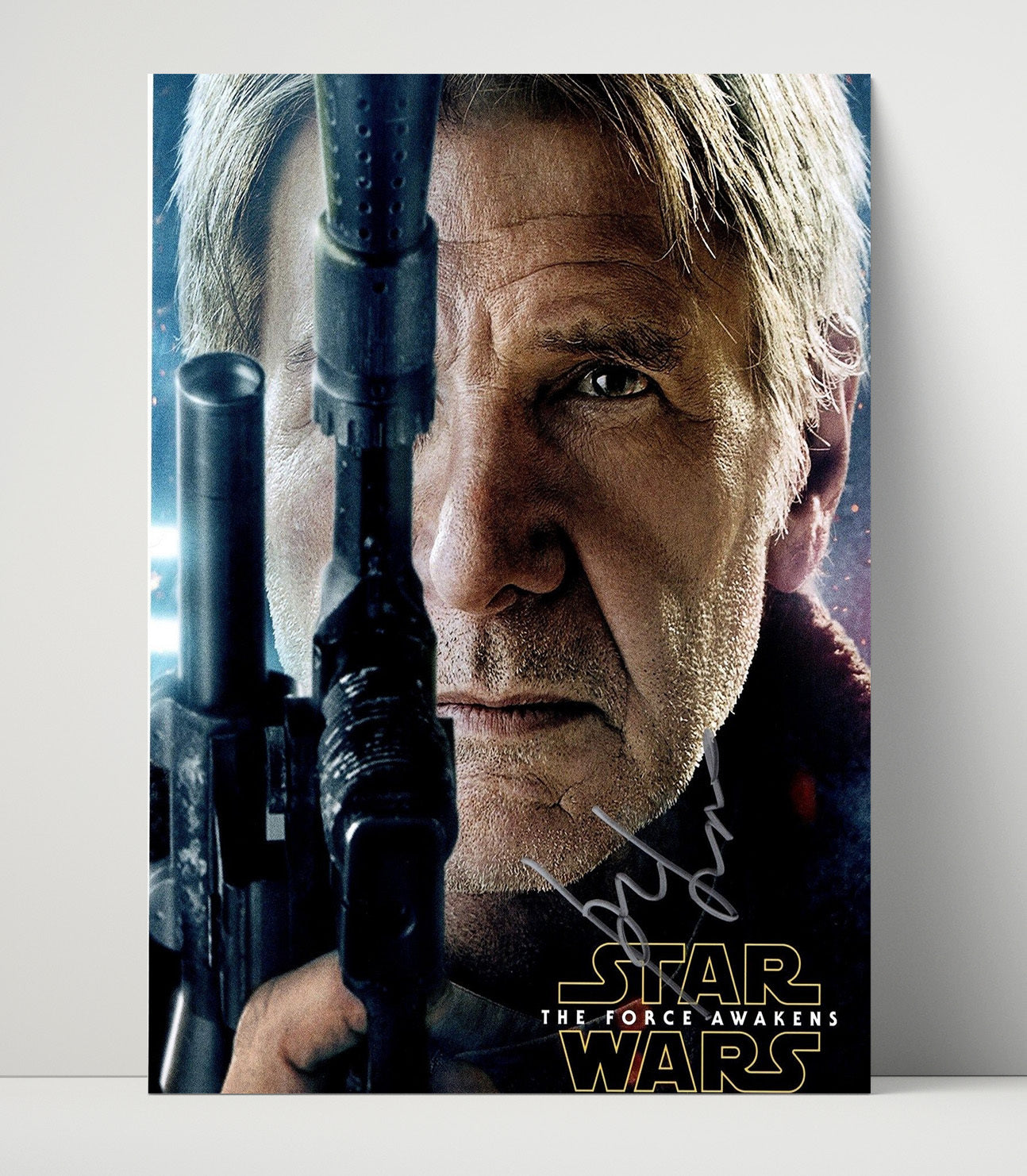 Star Wars - Harrison Ford - Han SoloBlaster-Wielding Smuggler Vintage Movie Wall Art - 16x20 Unframed Print movie decor