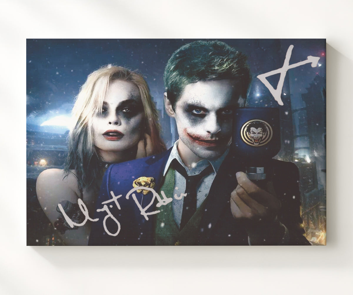 Suicide Squad - Margot Robbie - Harley - and Jared Leto - Joker - Twisted Sweethearts movie wall art 20x24 Canvas