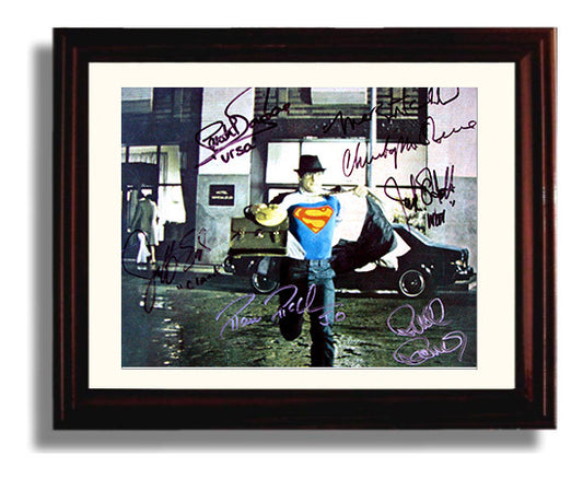 Superman - Christopher Reeve - Superman - Shirt Rip movie wall art 8x10 Beveled Frame