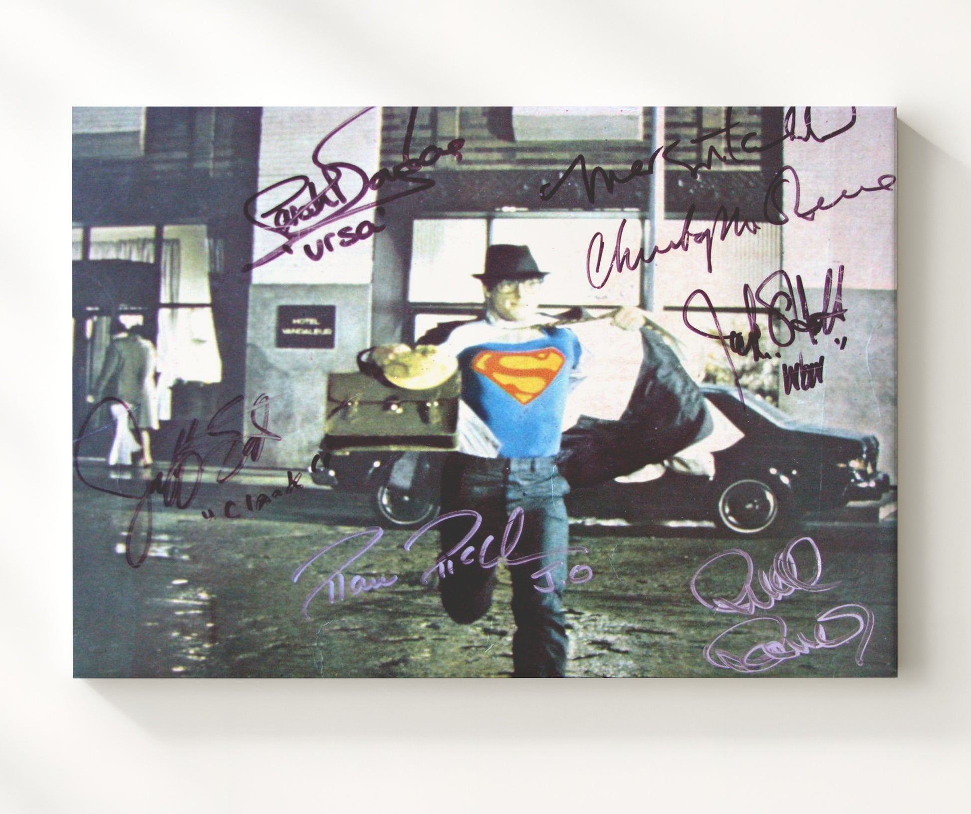 Superman - Christopher Reeve - Superman - Shirt Rip Vintage Movie Wall Art - 20x24 Canvas movie decor