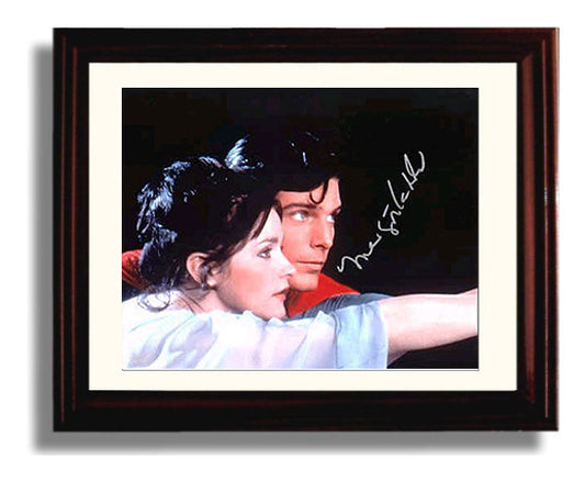 Superman - Christopher Reeve - Superman - and Margot Kidder - Lois - Flying Duo movie wall art 8x10 Beveled Frame