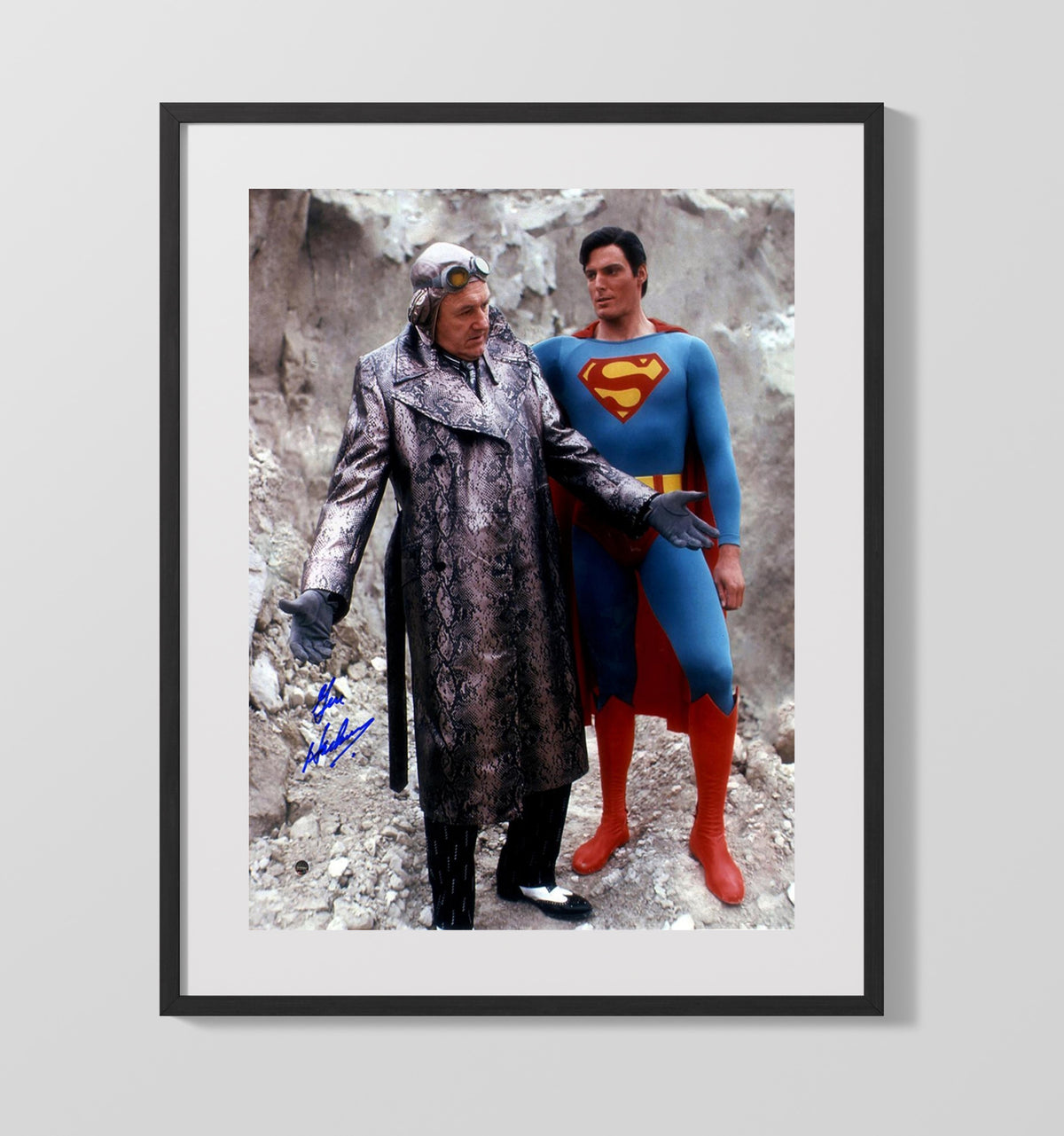 Superman - Gene Hackman - Lex Luthor - Criminal Mastermind Glare movie wall art 16x20 Gallery Frame