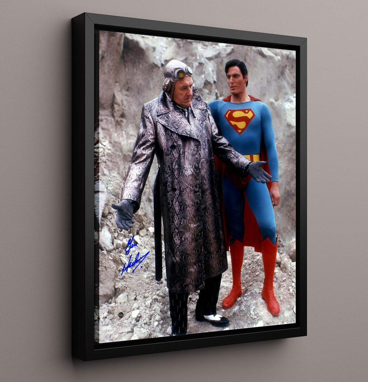 Superman - Gene Hackman - Lex Luthor - Criminal Mastermind Glare movie wall art 16x20 Gallery Frame