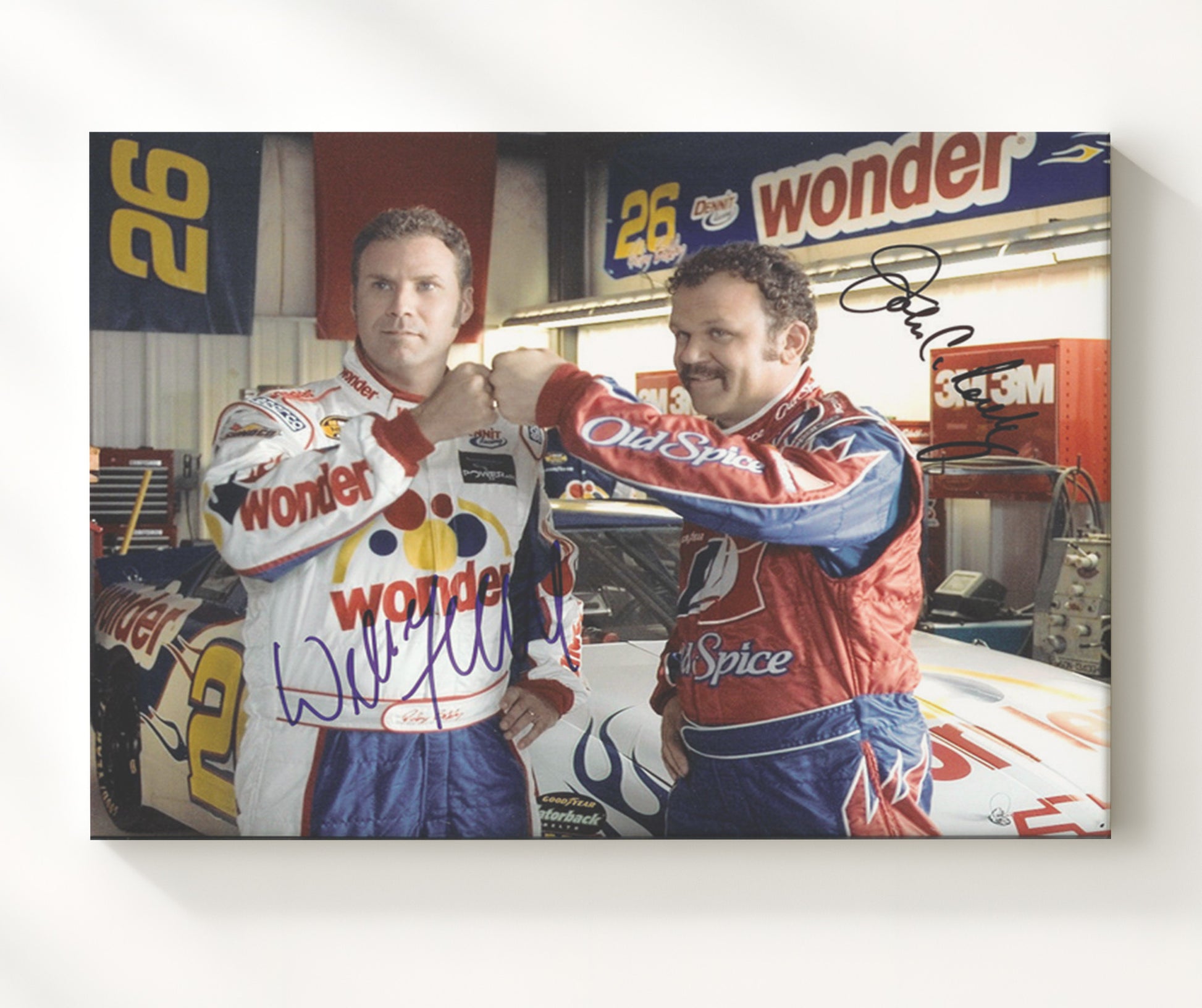 Talladega Nights - Will Ferrell and John C. Reilly - Shake and bake Vintage Movie Wall Art - 20x24 Canvas movie decor