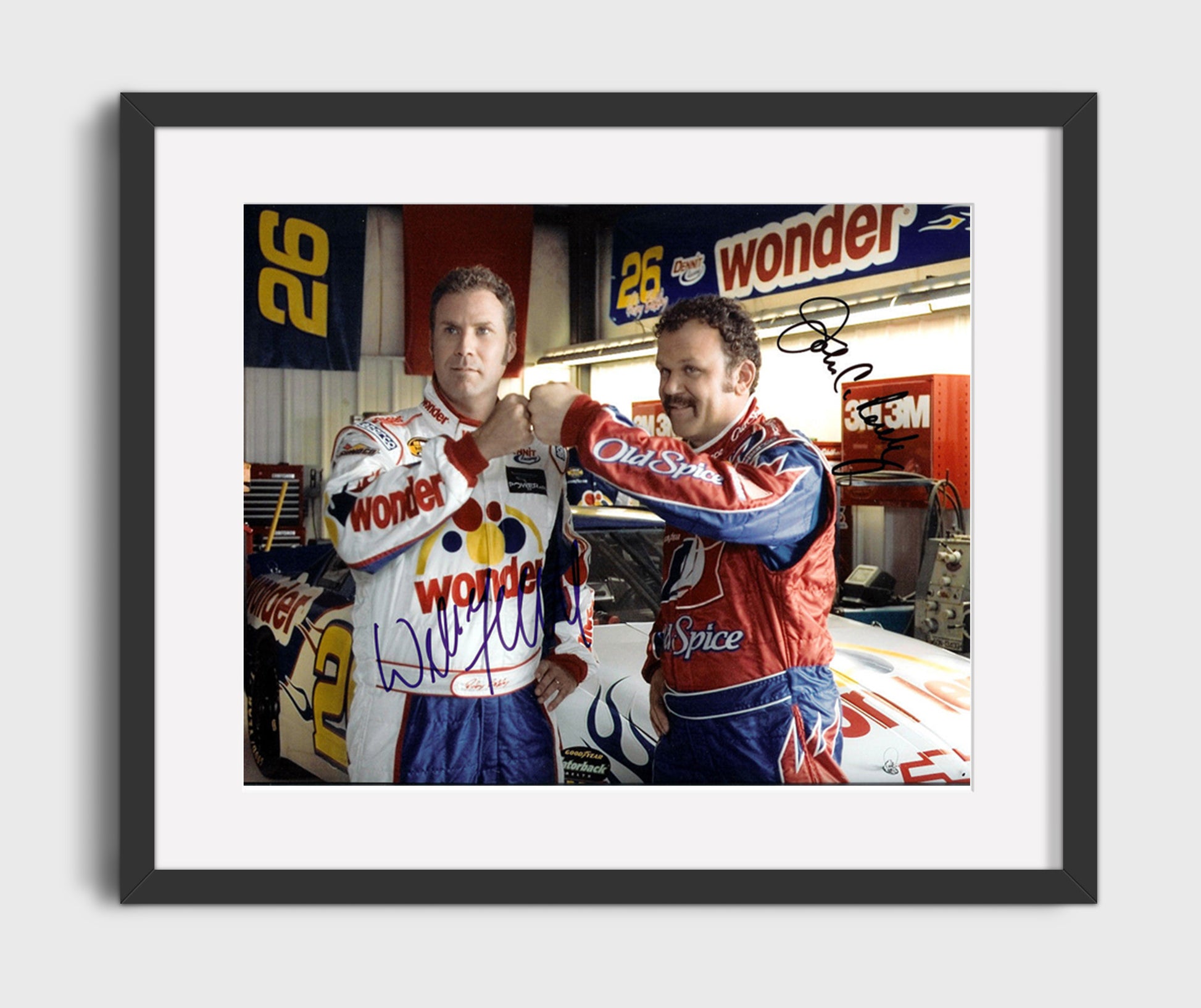 Talladega Nights - Will Ferrell and John C. Reilly - Shake and bake movie wall art 16x20 Gallery Frame
