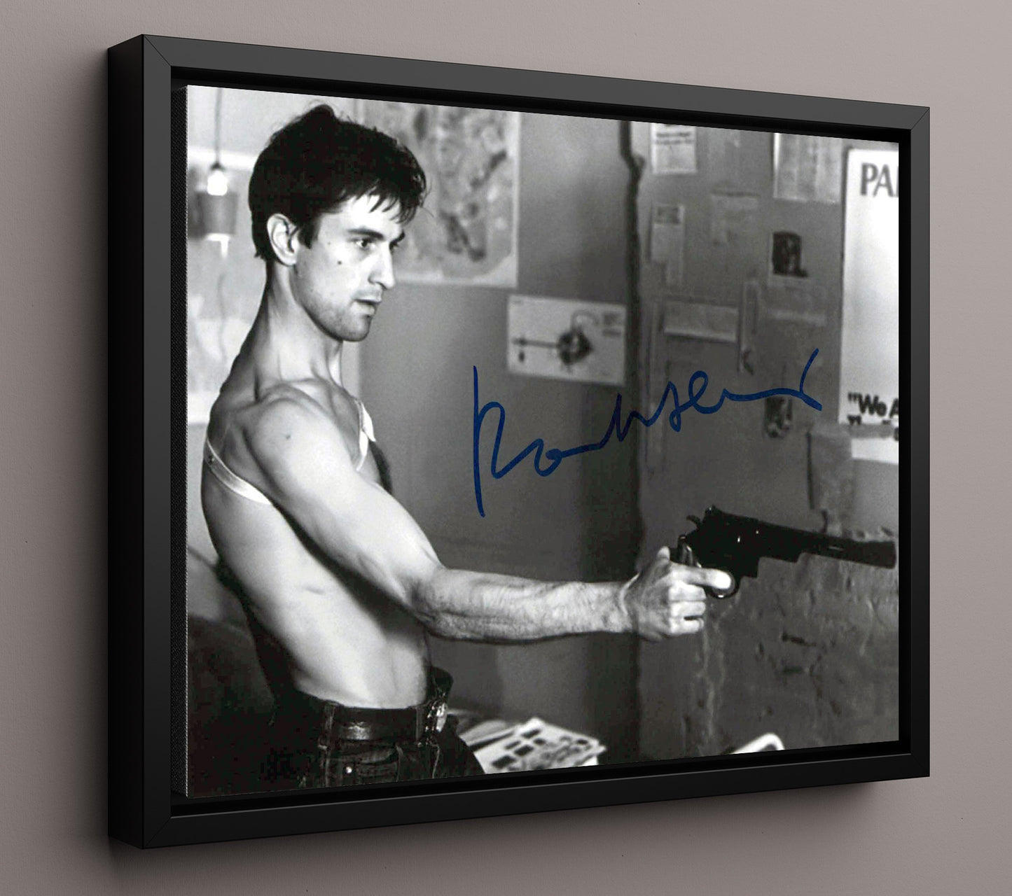 Taxi Driver - De Niro - Travis - Late Night Cab Confessions movie wall art 16x20 Framed Canvas