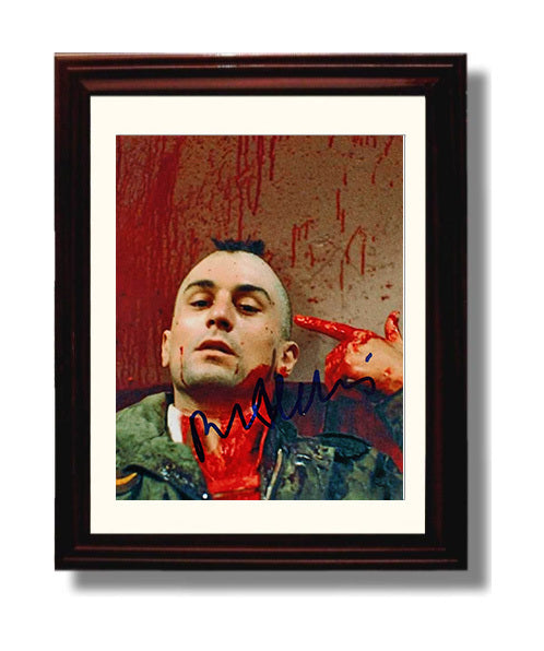 Taxi Driver - Robert De Niro - Travis Bickle - Blood Streak Breakdown movie wall art 8x10 Beveled Frame