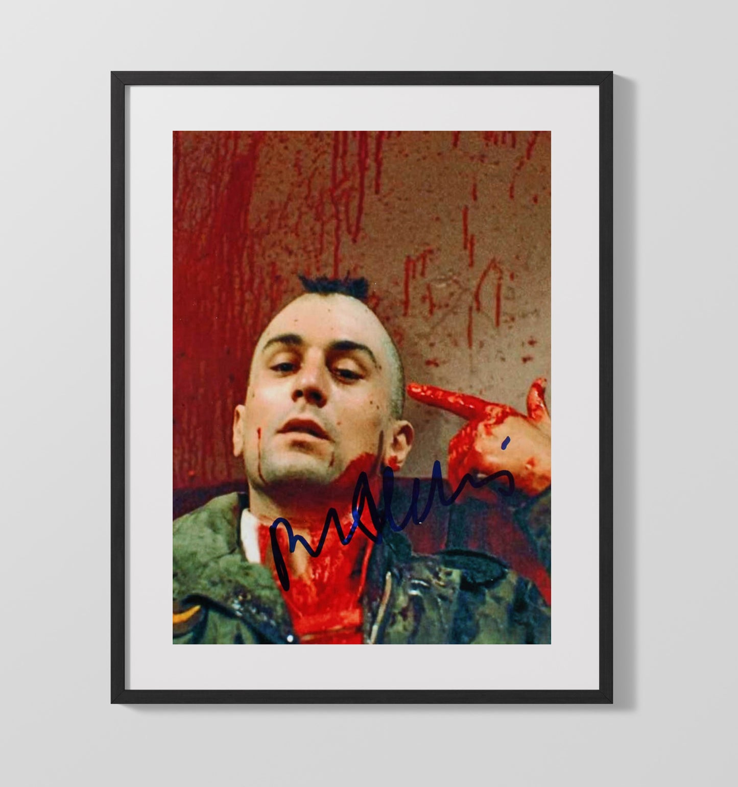 Taxi Driver - Robert De Niro - Travis Bickle - Blood Streak Breakdown movie wall art 16x20 Gallery Frame