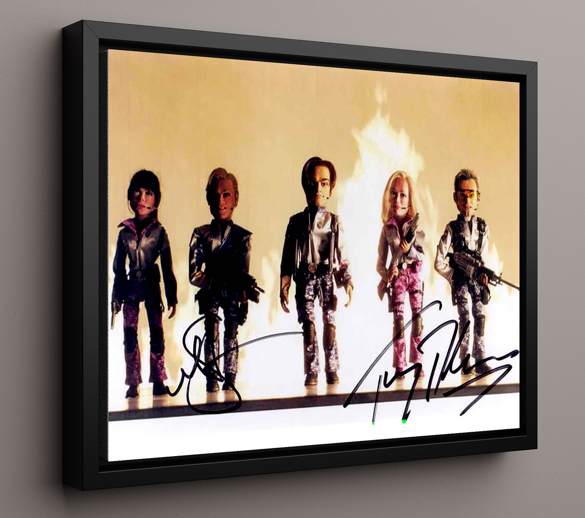 Team America - Matt Stone and Trey Parker Puppet Strike Force movie wall art 16x20 Framed Canvas